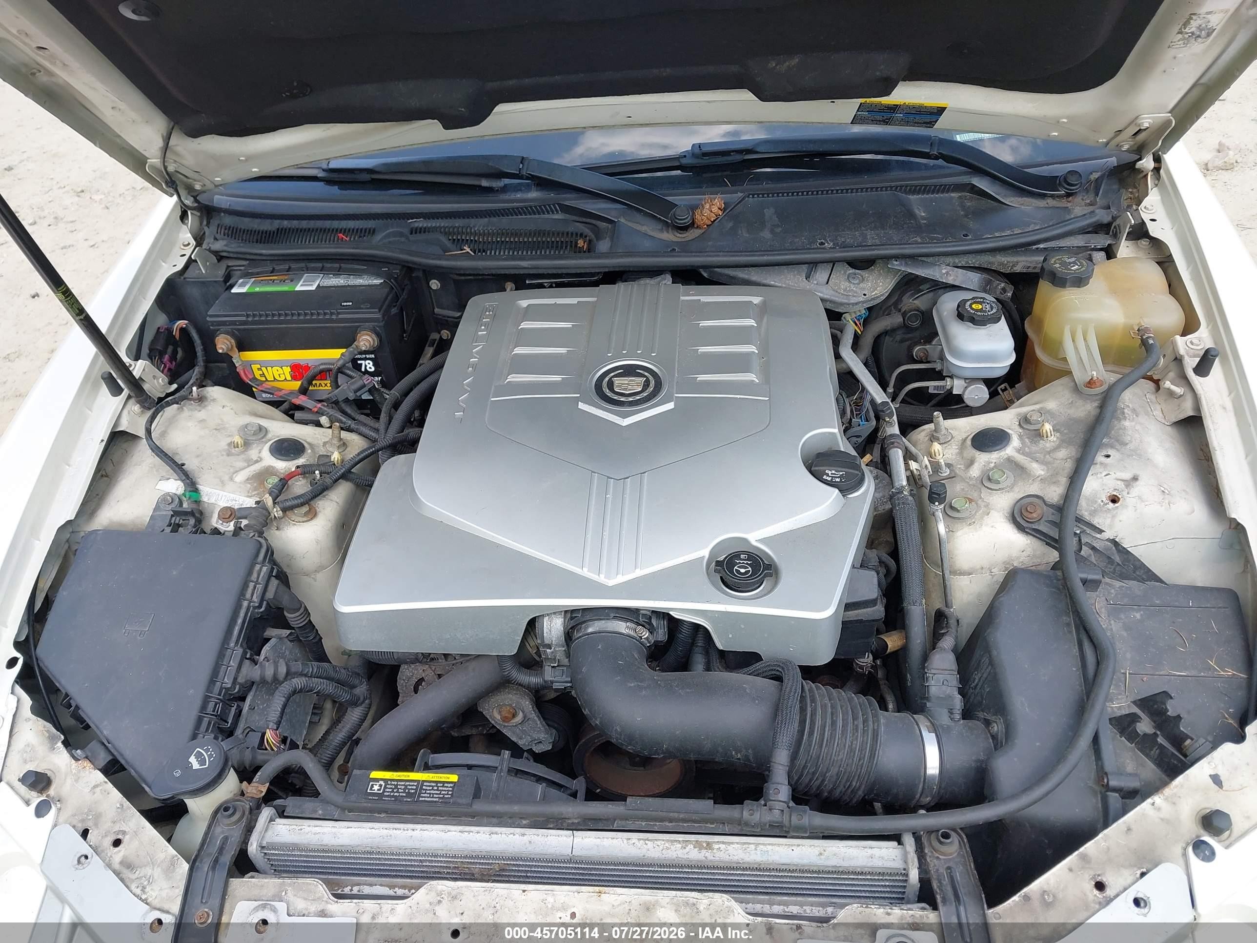 2007 Cadillac Sts V6 White vin: 1G6DW677670179955