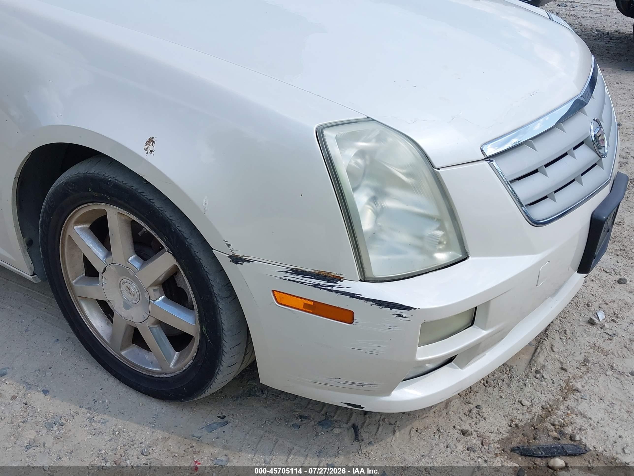 2007 Cadillac Sts V6 White vin: 1G6DW677670179955