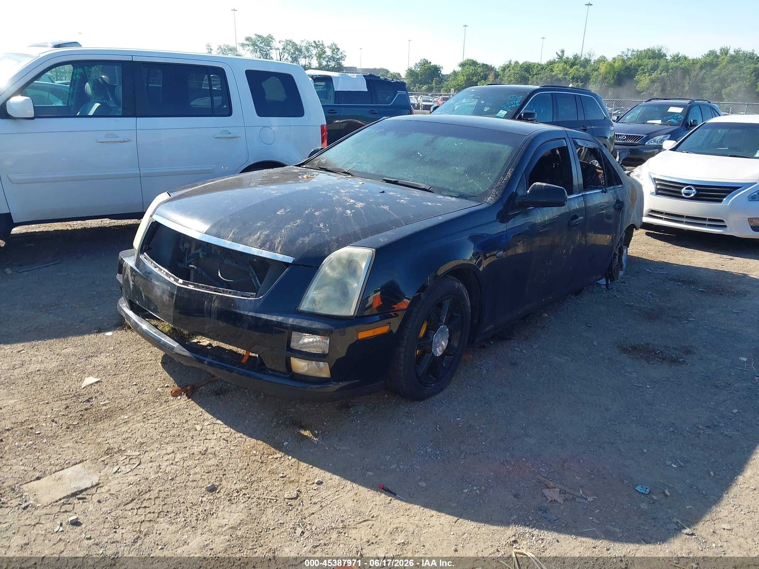 2005 Cadillac Sts V6 Black vin: 1G6DW677750146069