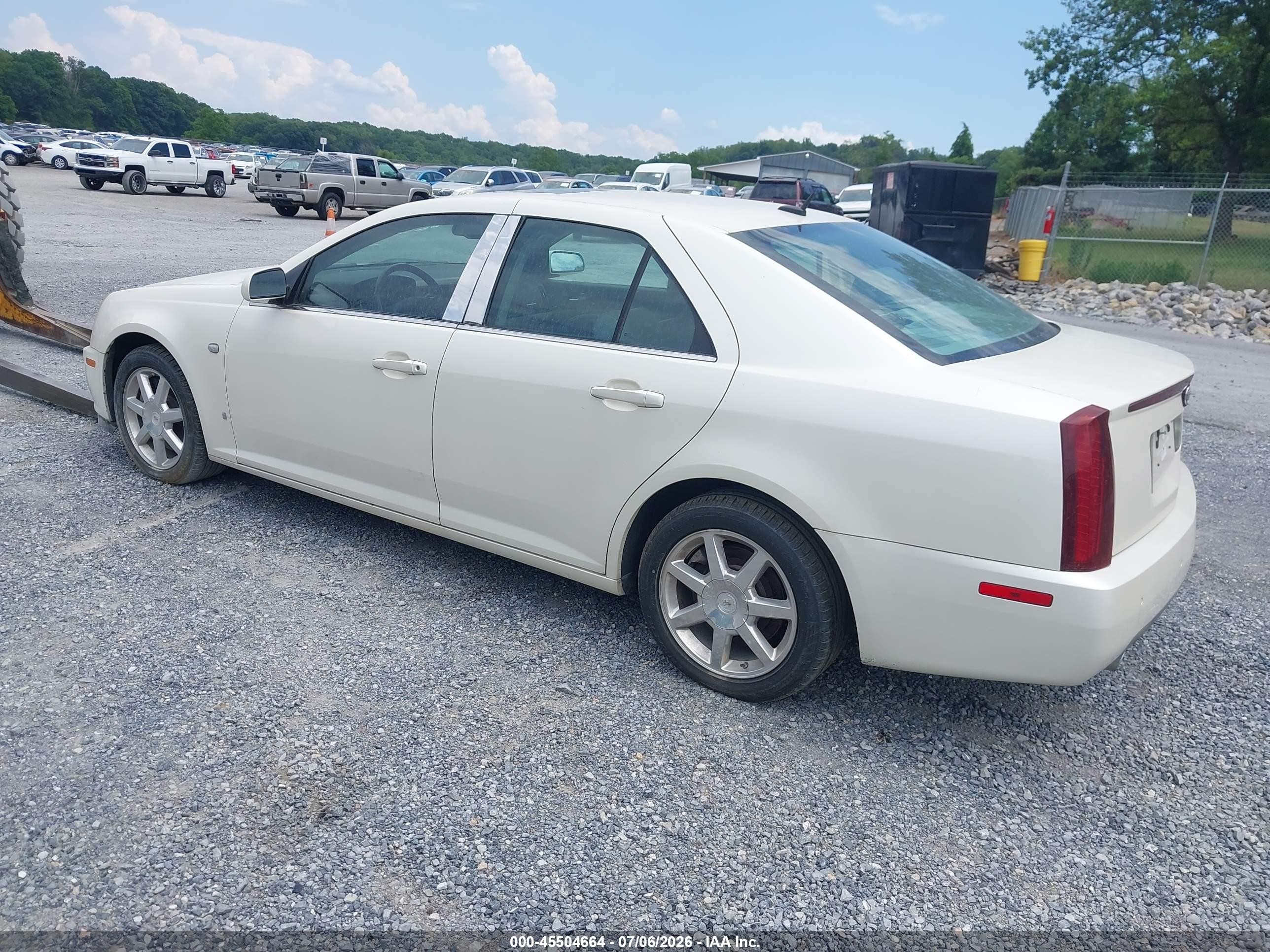 2007 Cadillac Sts V6 White vin: 1G6DW677870192741