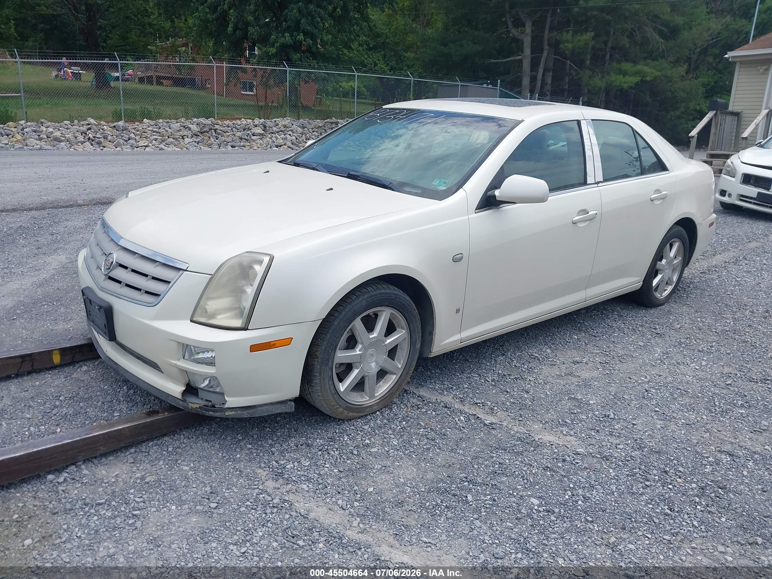 2007 Cadillac Sts V6 White vin: 1G6DW677870192741