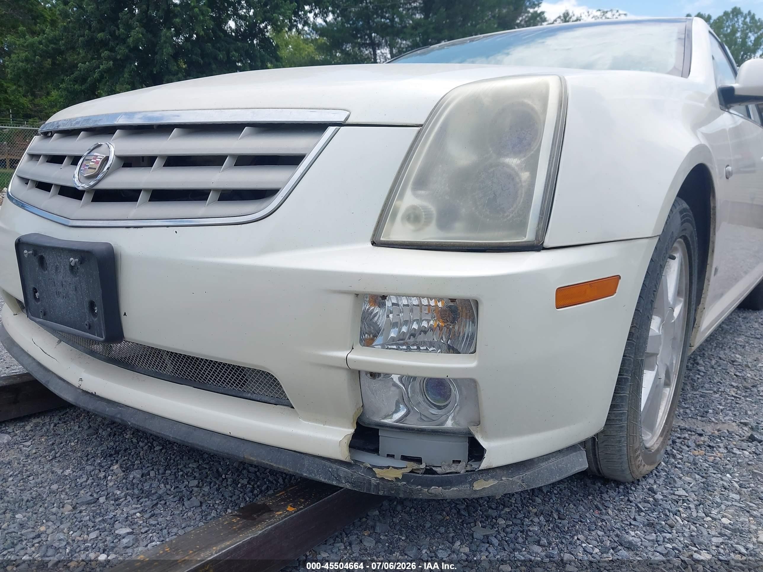 2007 Cadillac Sts V6 White vin: 1G6DW677870192741