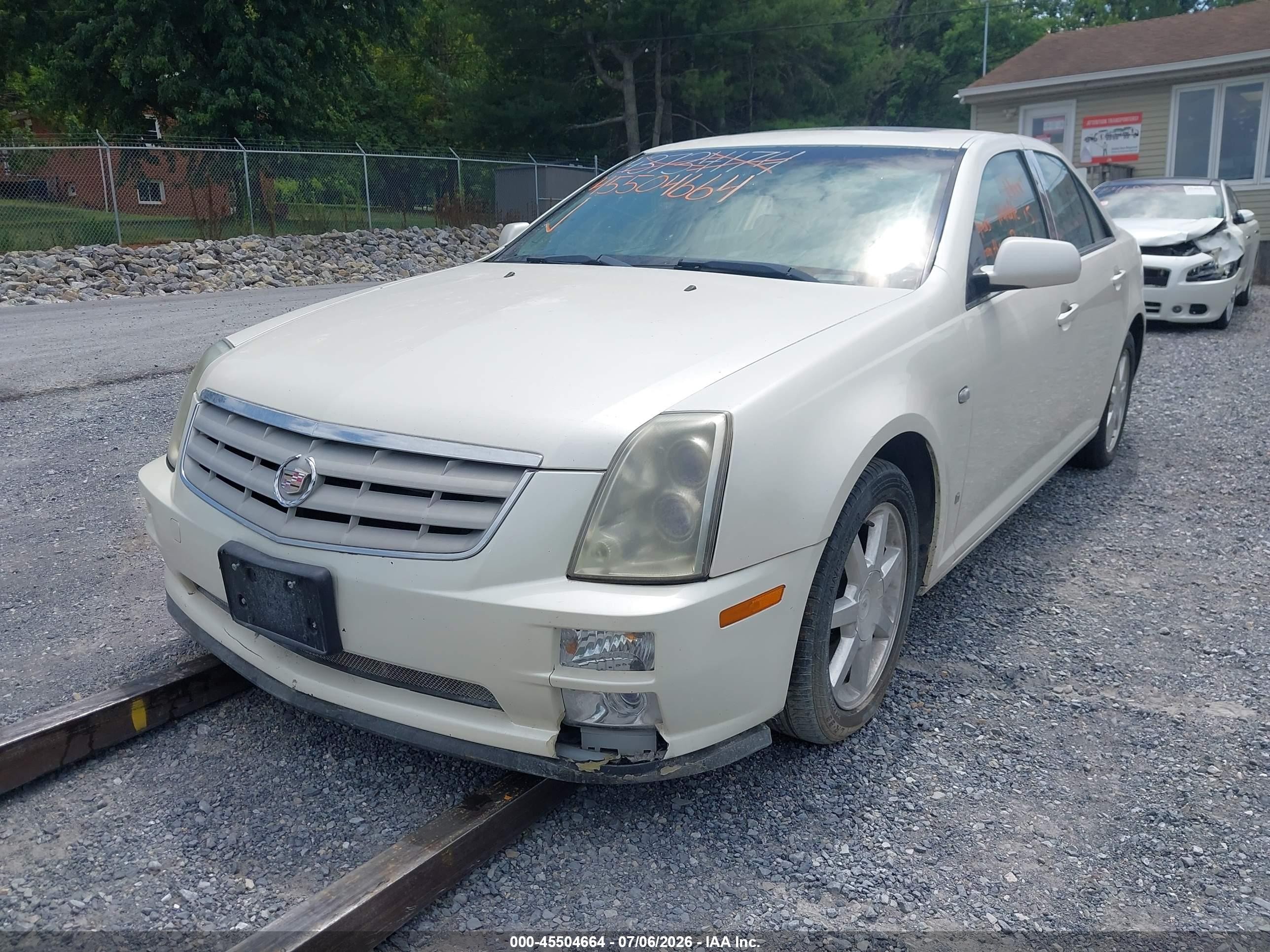 2007 Cadillac Sts V6 White vin: 1G6DW677870192741