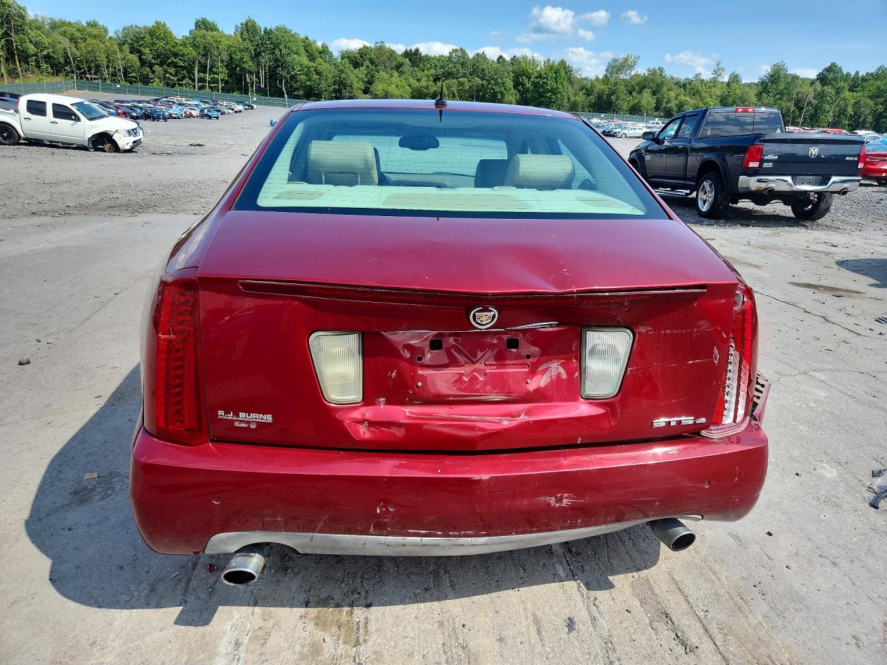 2006 Cadillac Sts Burgundy vin: 1G6DW677960174442