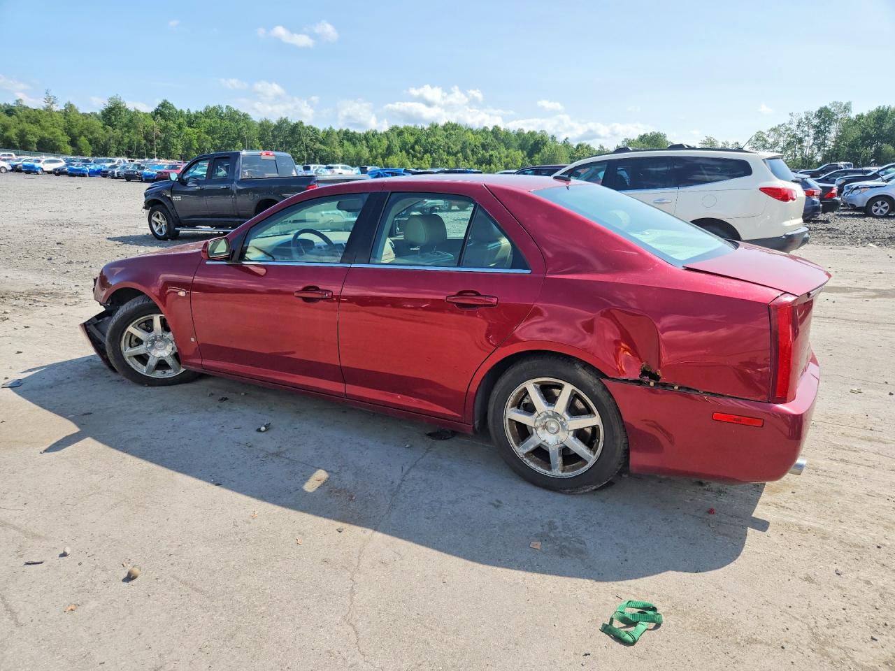 2006 Cadillac Sts Burgundy vin: 1G6DW677960174442