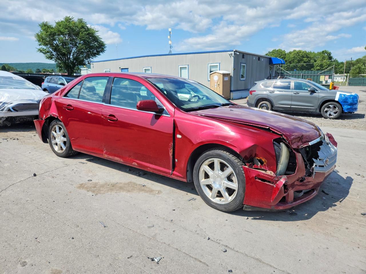 2006 Cadillac Sts Burgundy vin: 1G6DW677960174442
