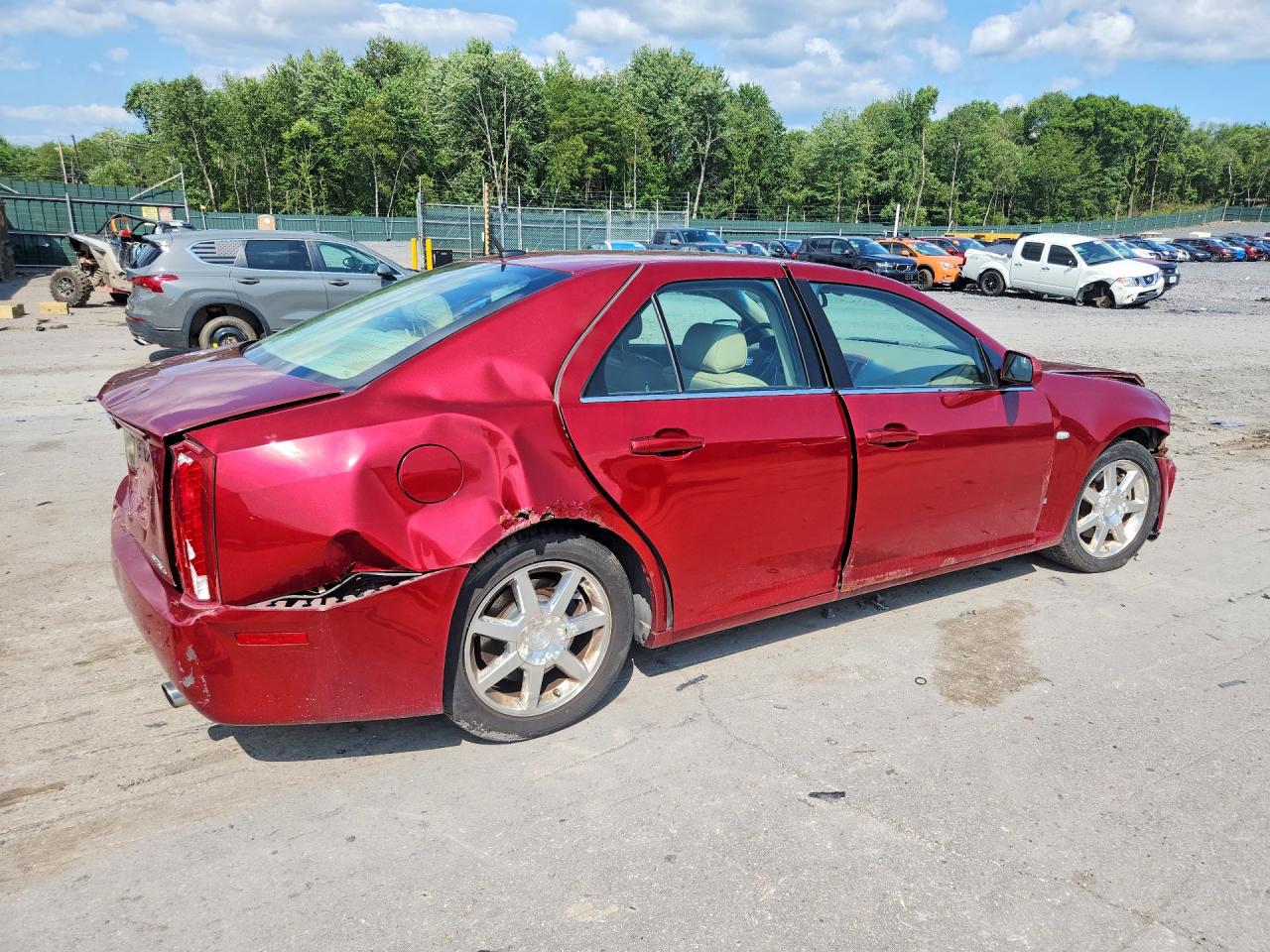 2006 Cadillac Sts Burgundy vin: 1G6DW677960174442