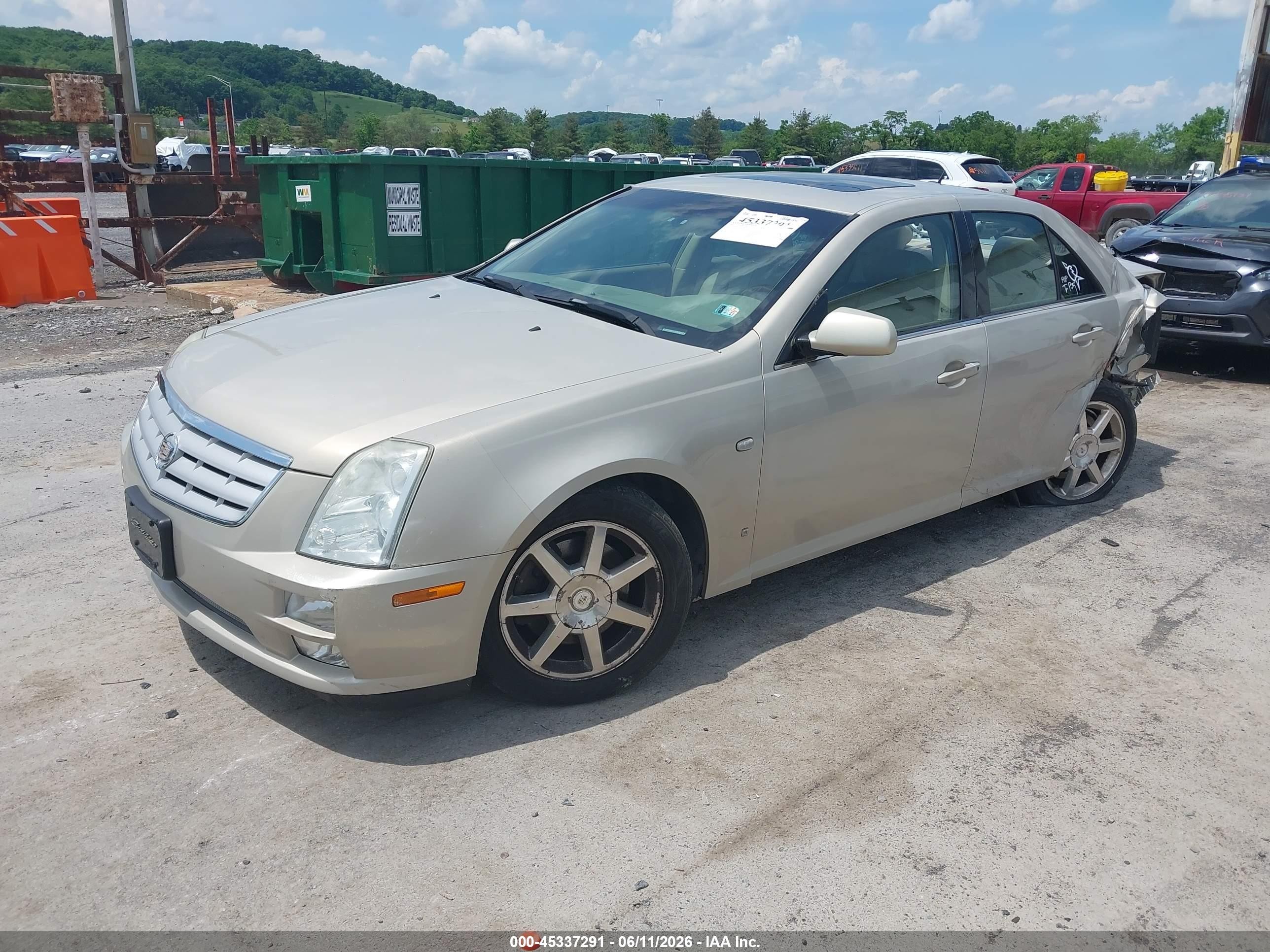 2007 Cadillac Sts V6 Gold vin: 1G6DW677X70153004