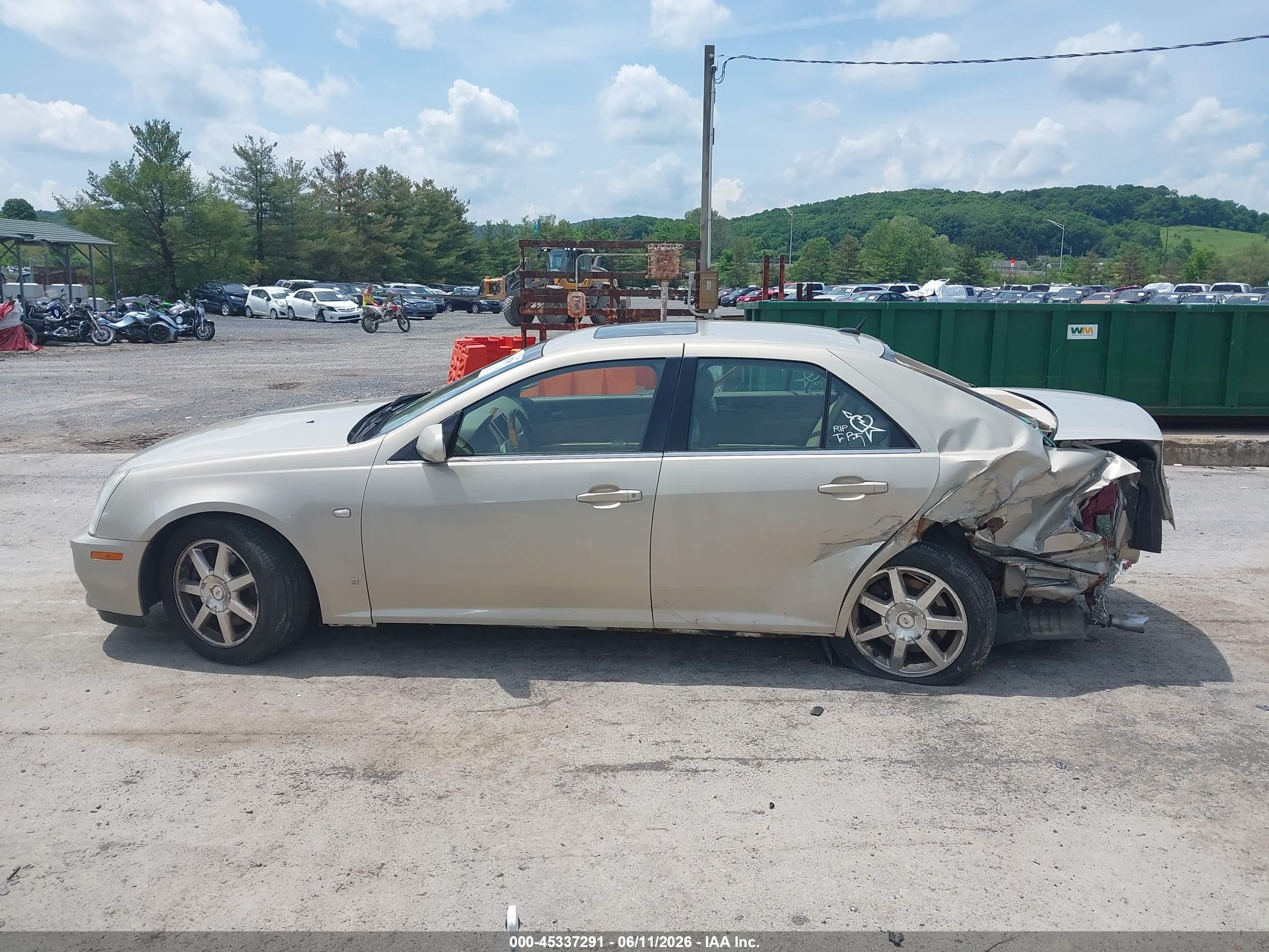 2007 Cadillac Sts V6 Gold vin: 1G6DW677X70153004