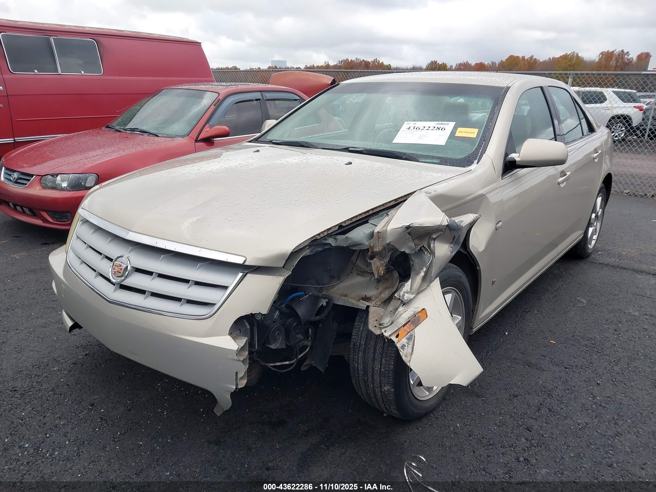 2007 Cadillac Sts V6 Tan vin: 1G6DW677X70158946