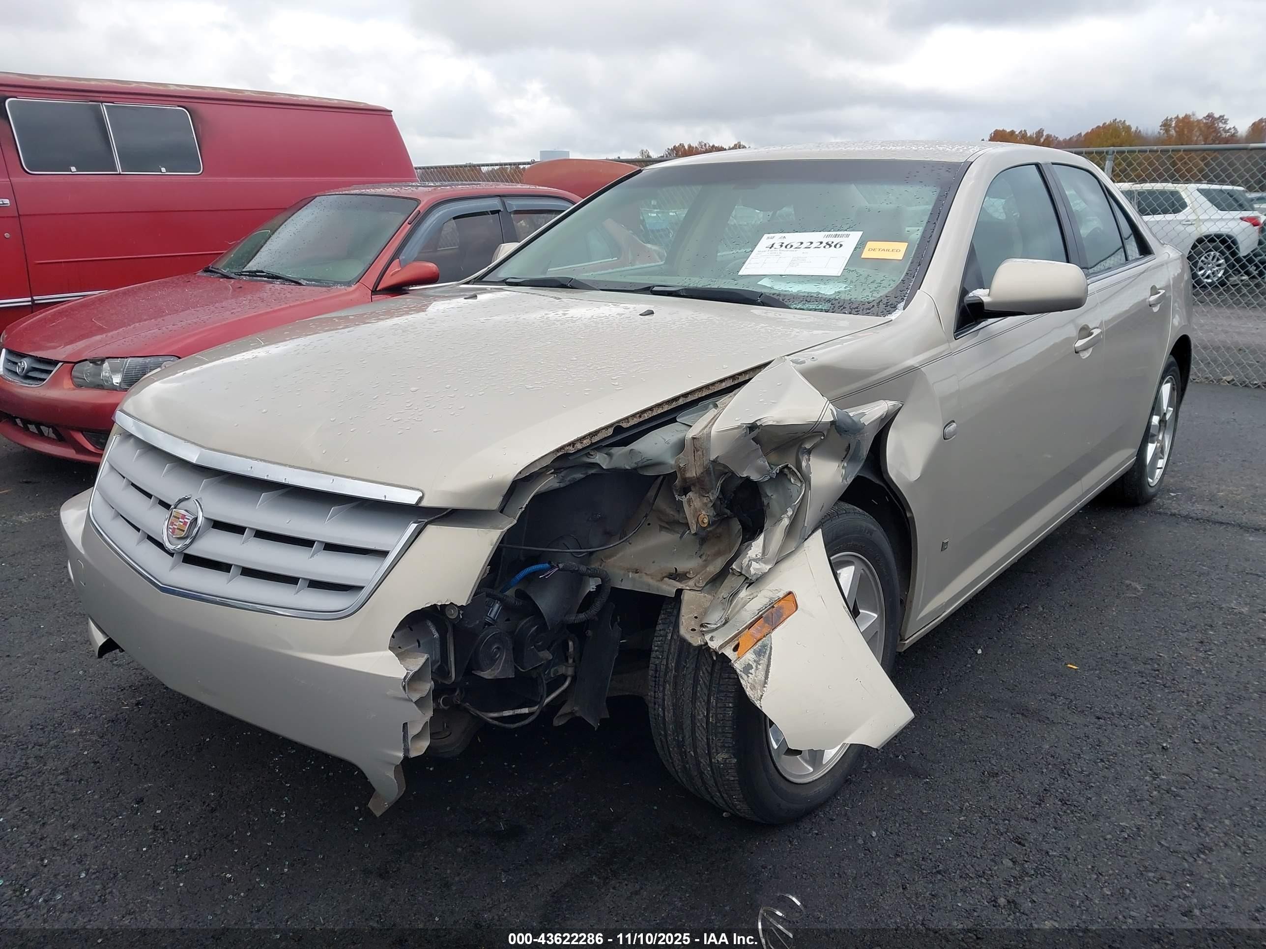 2007 Cadillac Sts V6 Tan vin: 1G6DW677X70158946