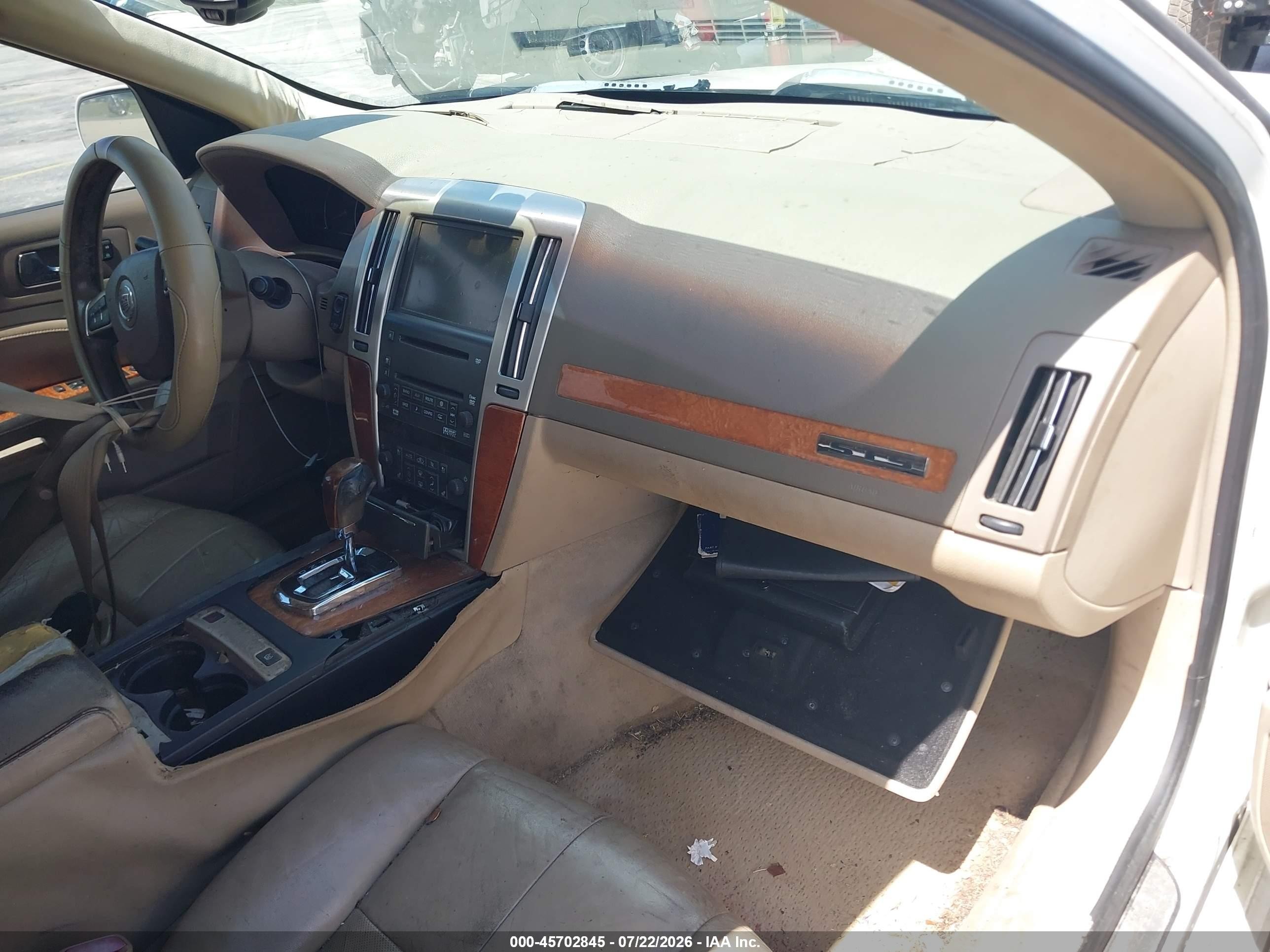 2008 Cadillac Sts Rwd W/1sb White vin: 1G6DW67V280103570