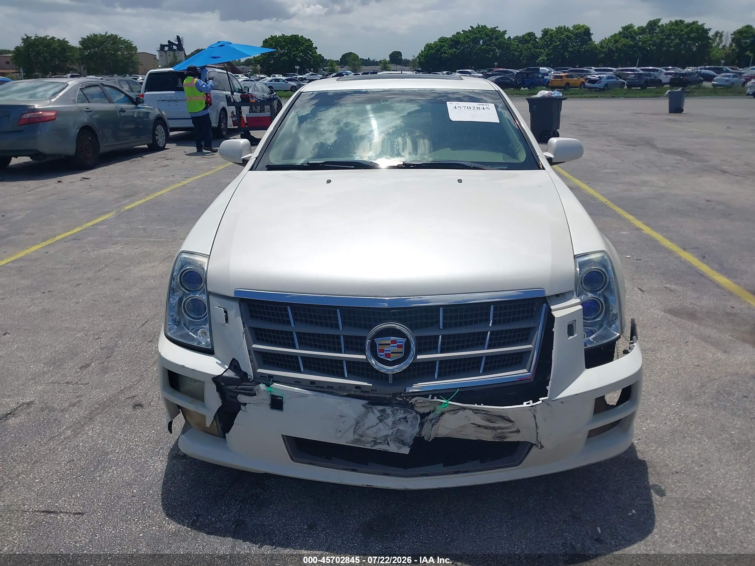 2008 Cadillac Sts Rwd W/1sb White vin: 1G6DW67V280103570
