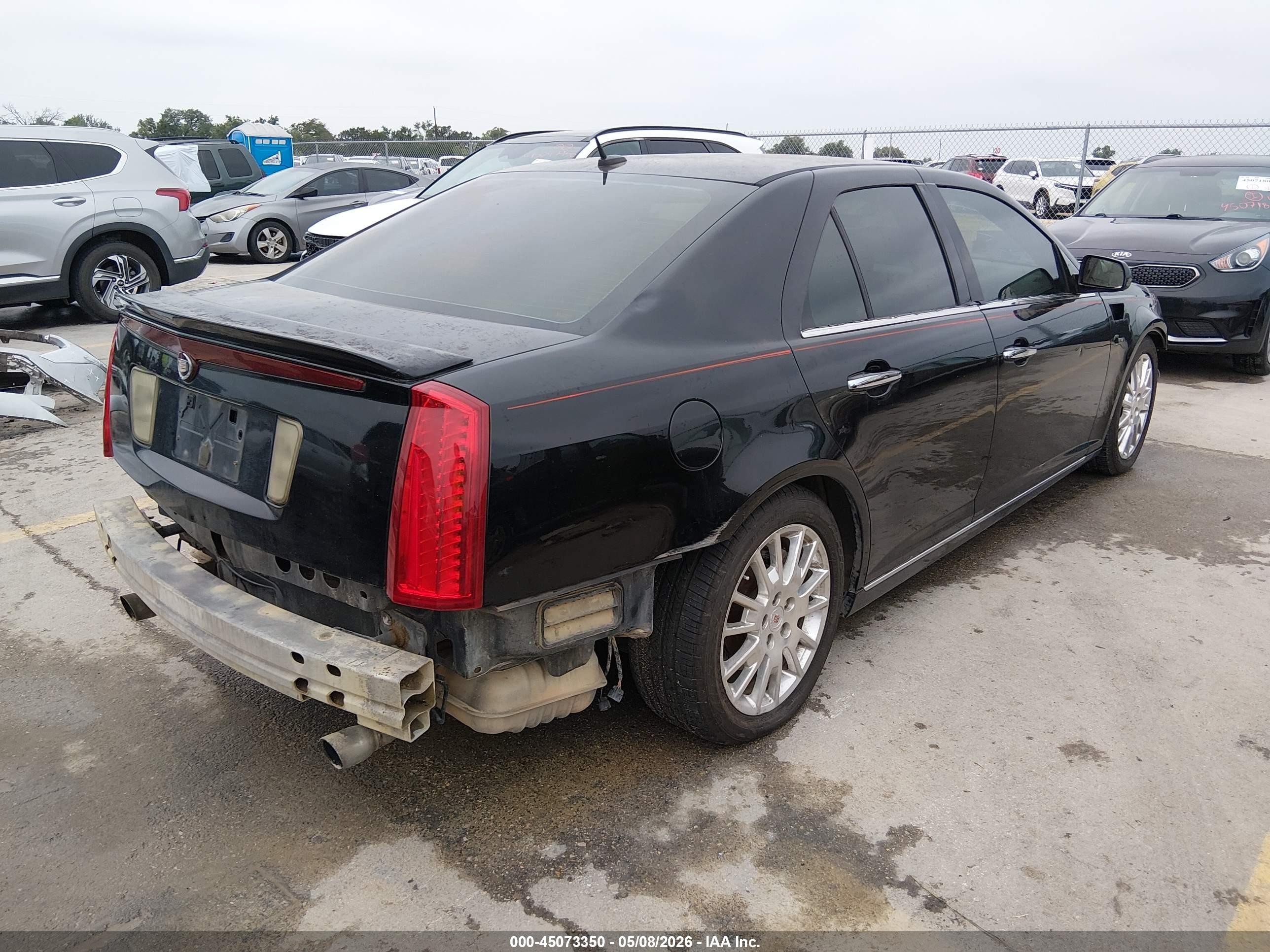 2008 Cadillac Sts V6 Black vin: 1G6DW67V280106579