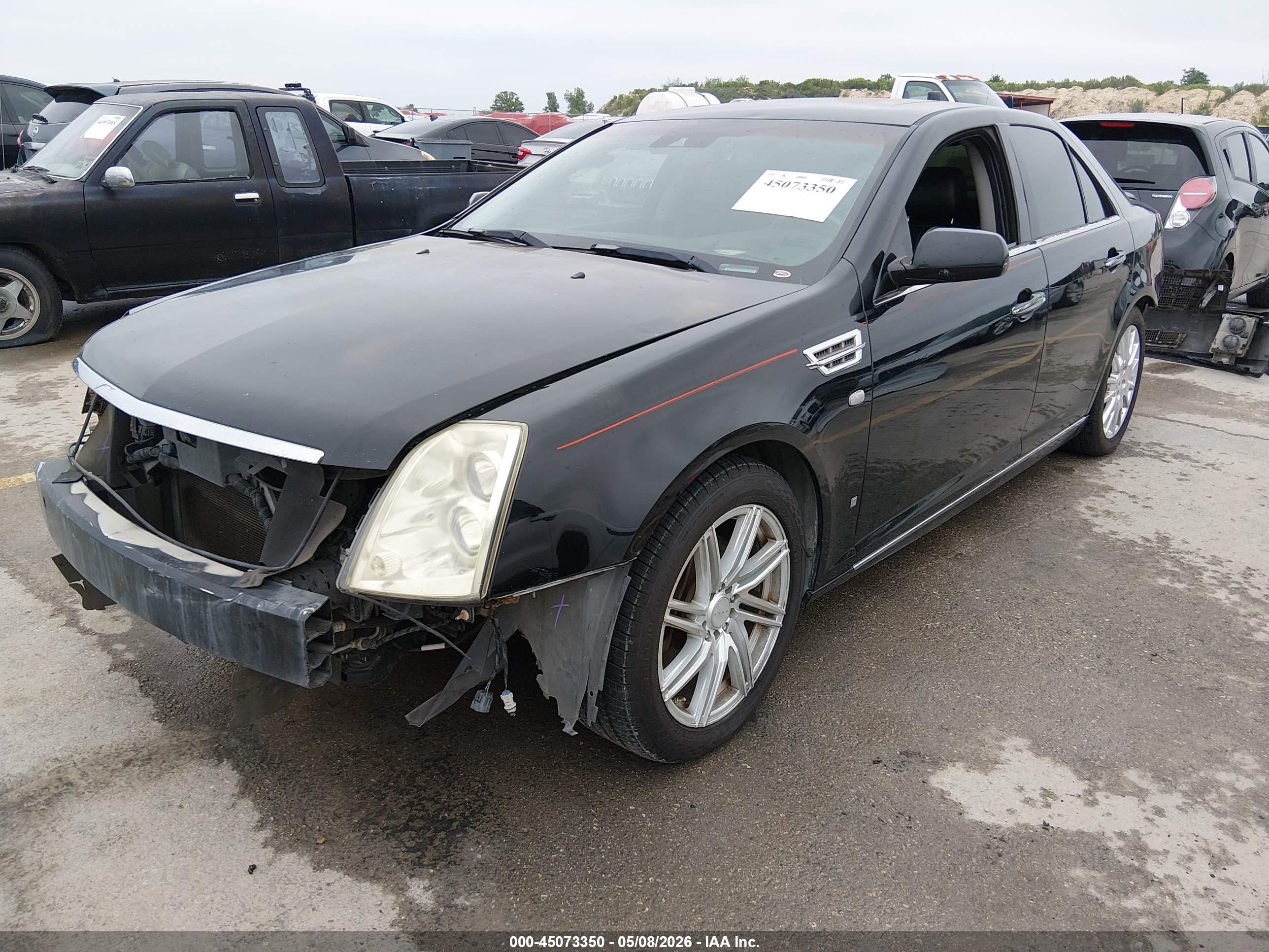 2008 Cadillac Sts V6 Black vin: 1G6DW67V280106579