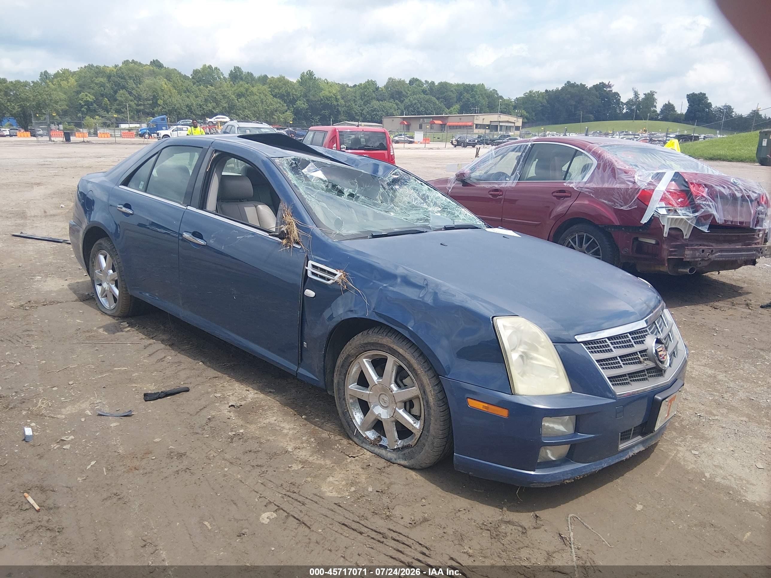 2009 Cadillac Sts Rwd W/1sb Blue vin: 1G6DW67V290116269