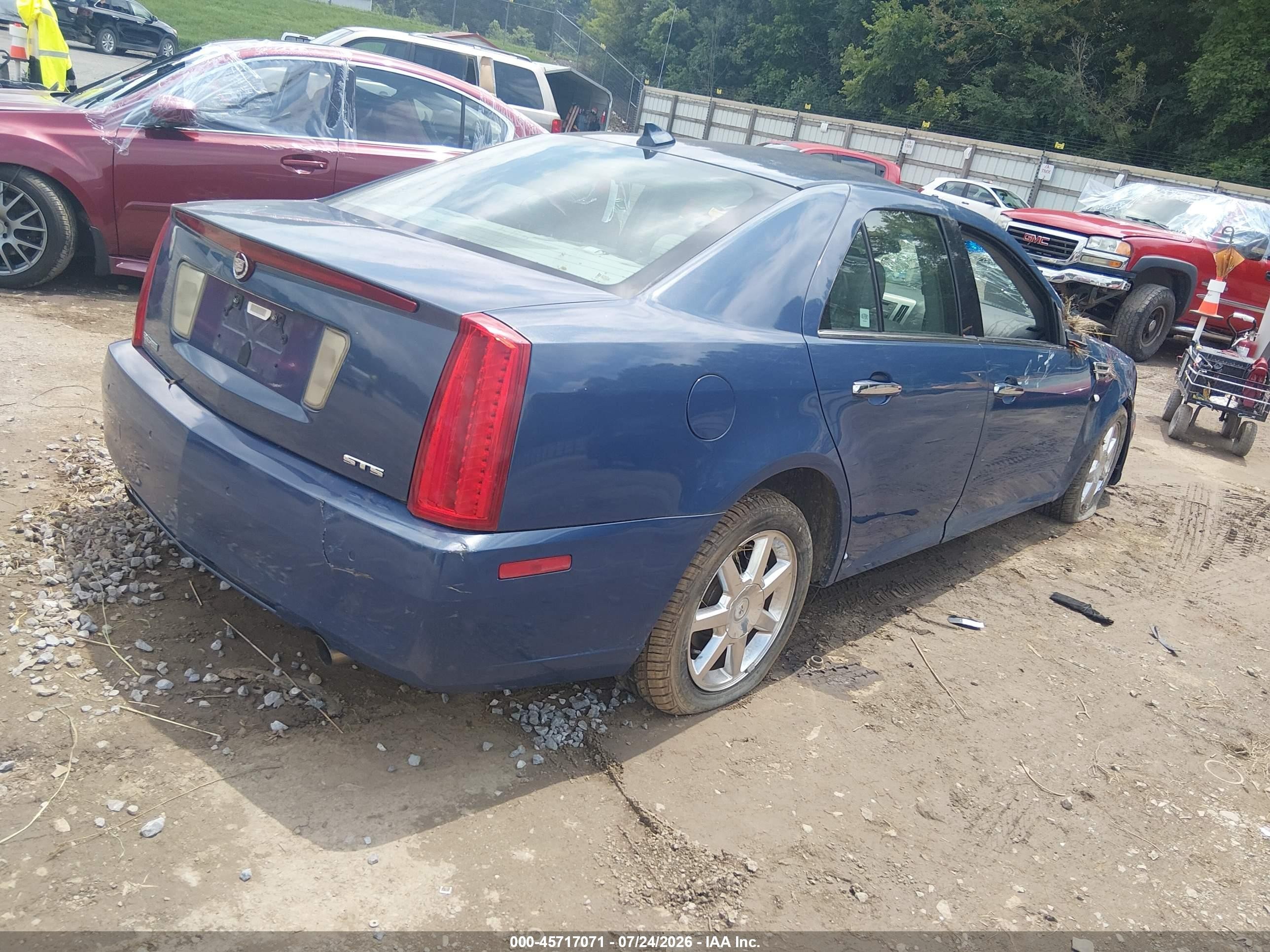 2009 Cadillac Sts Rwd W/1sb Blue vin: 1G6DW67V290116269