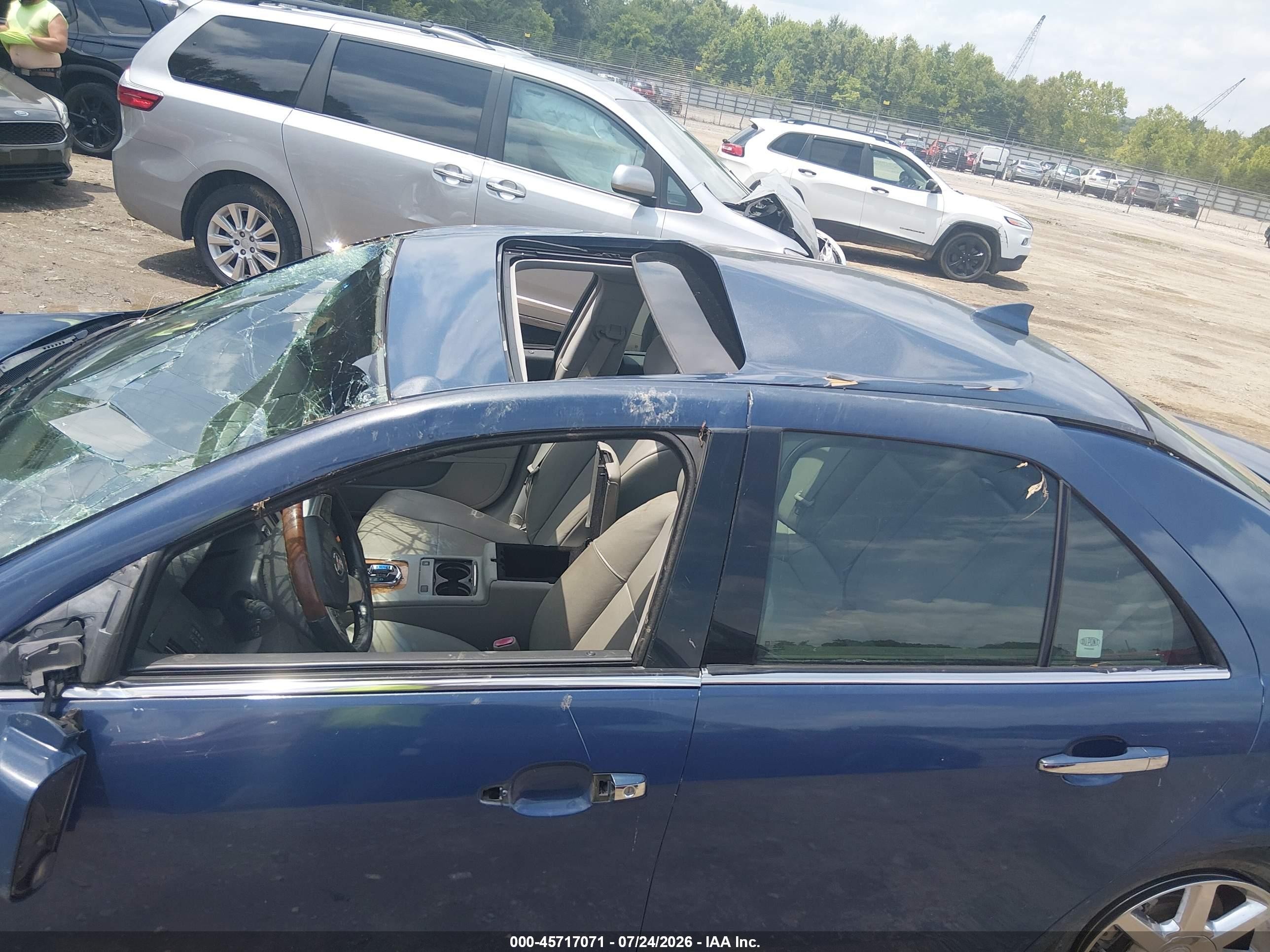 2009 Cadillac Sts Rwd W/1sb Blue vin: 1G6DW67V290116269