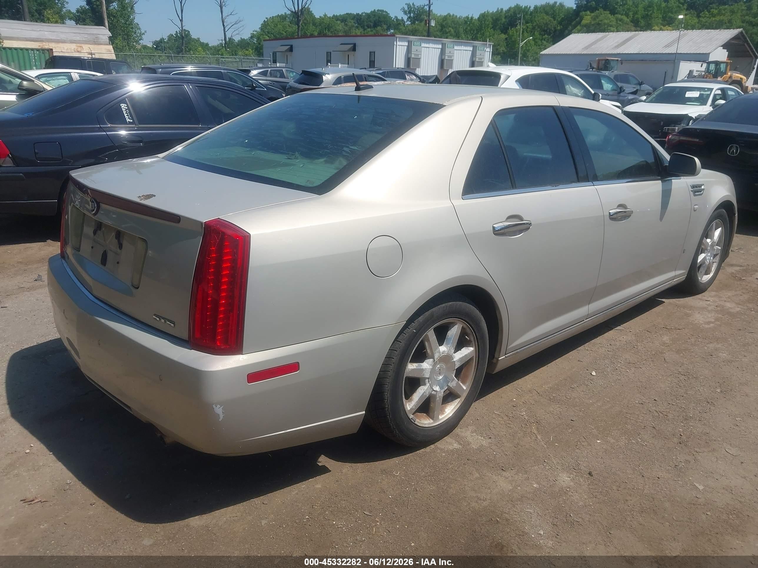 2008 Cadillac Sts Rwd W/1sa Beige vin: 1G6DW67V380105294