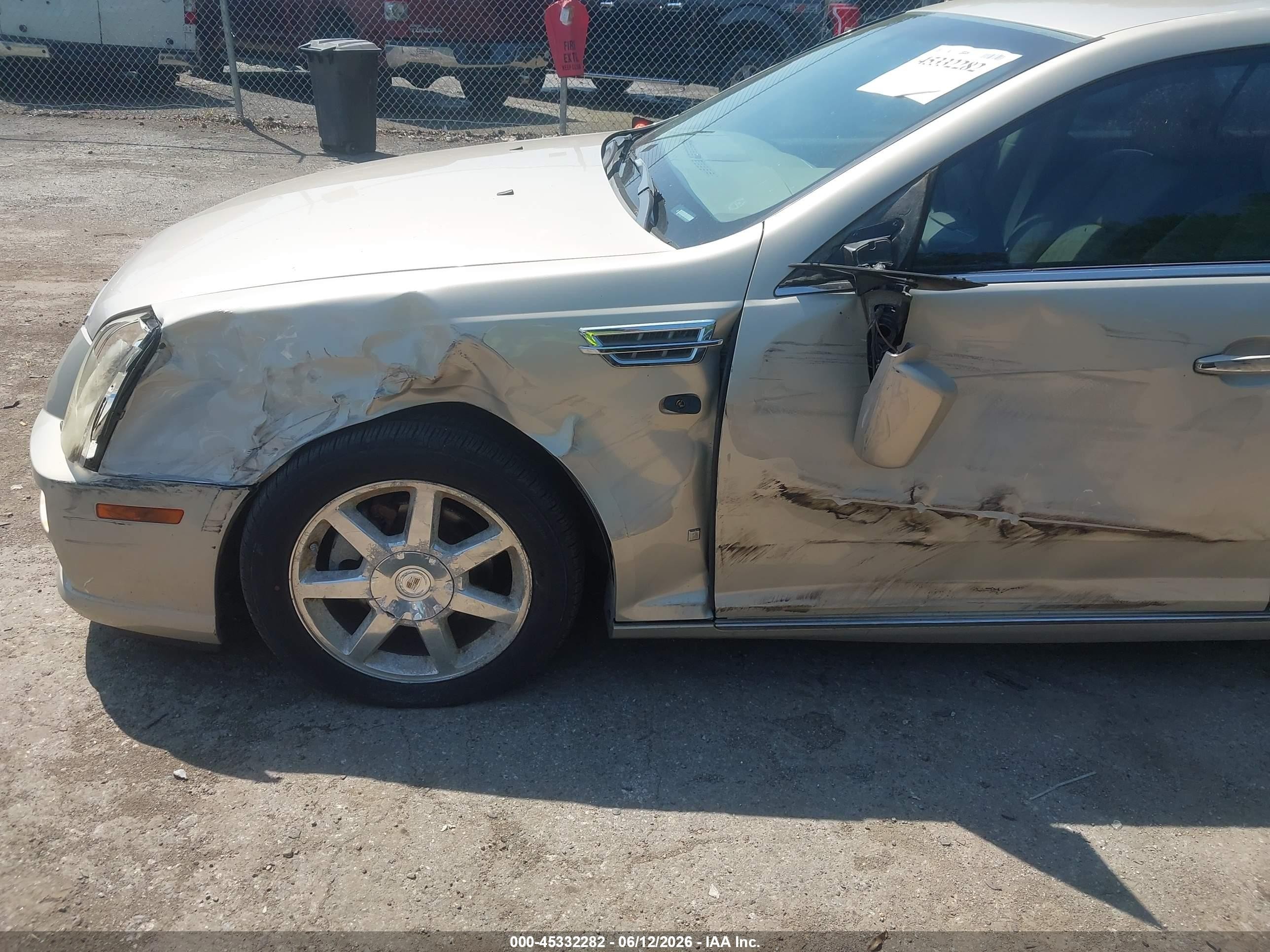 2008 Cadillac Sts Rwd W/1sa Beige vin: 1G6DW67V380105294