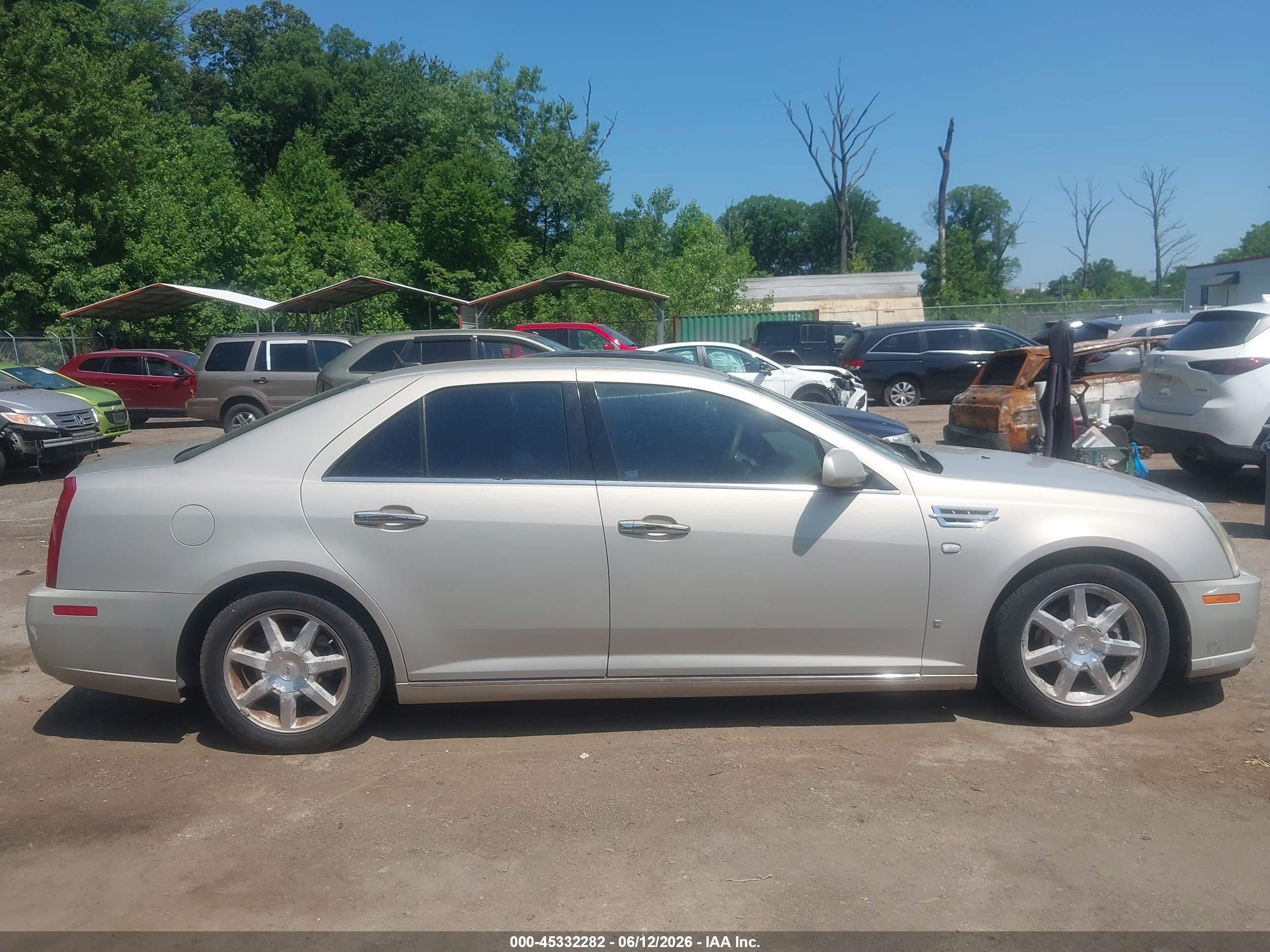 2008 Cadillac Sts Rwd W/1sa Beige vin: 1G6DW67V380105294