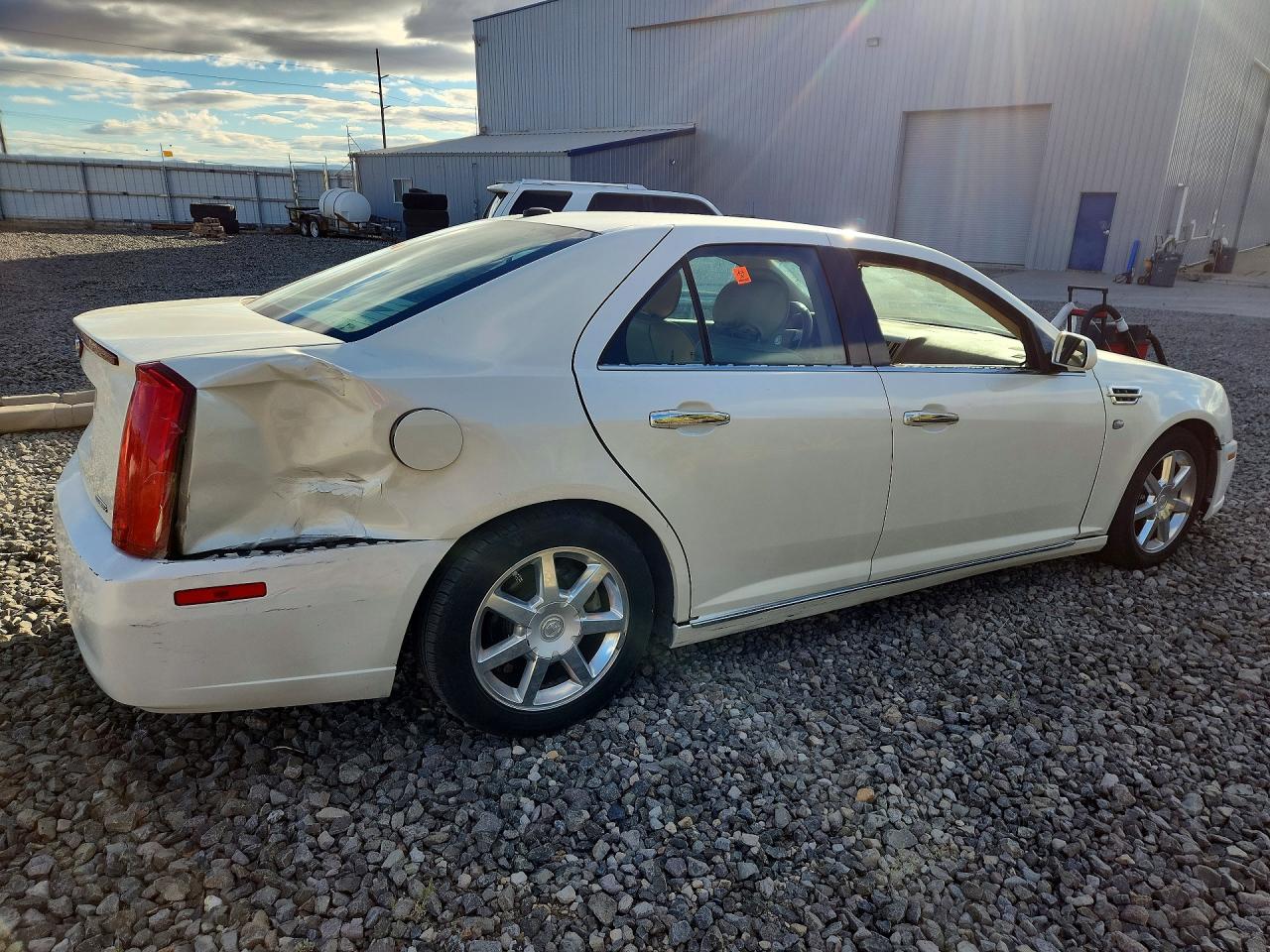 2008 Cadillac Sts White vin: 1G6DW67V480179761