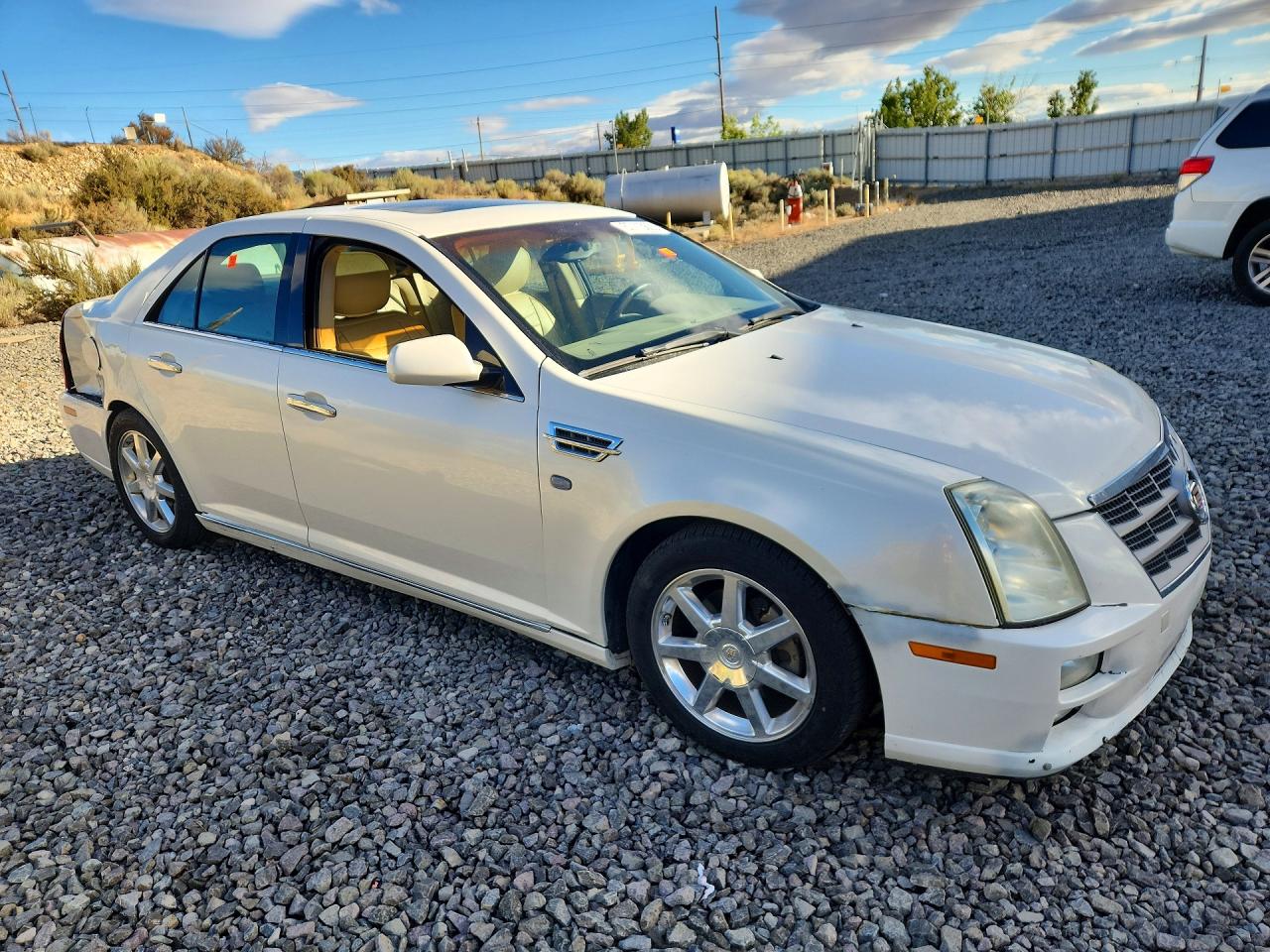 2008 Cadillac Sts White vin: 1G6DW67V480179761