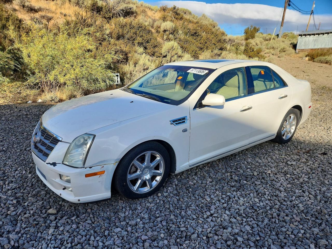 2008 Cadillac Sts White vin: 1G6DW67V480179761