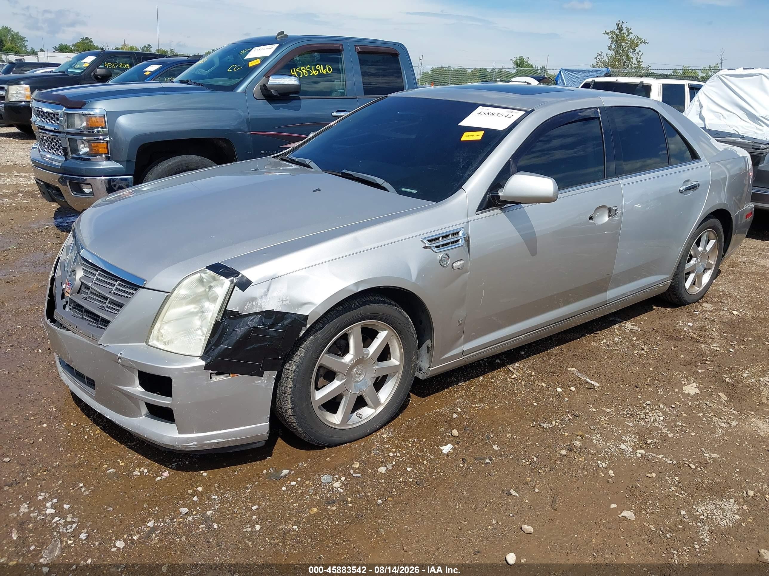 2008 Cadillac Sts Rwd W/1sa Silver vin: 1G6DW67V680105466