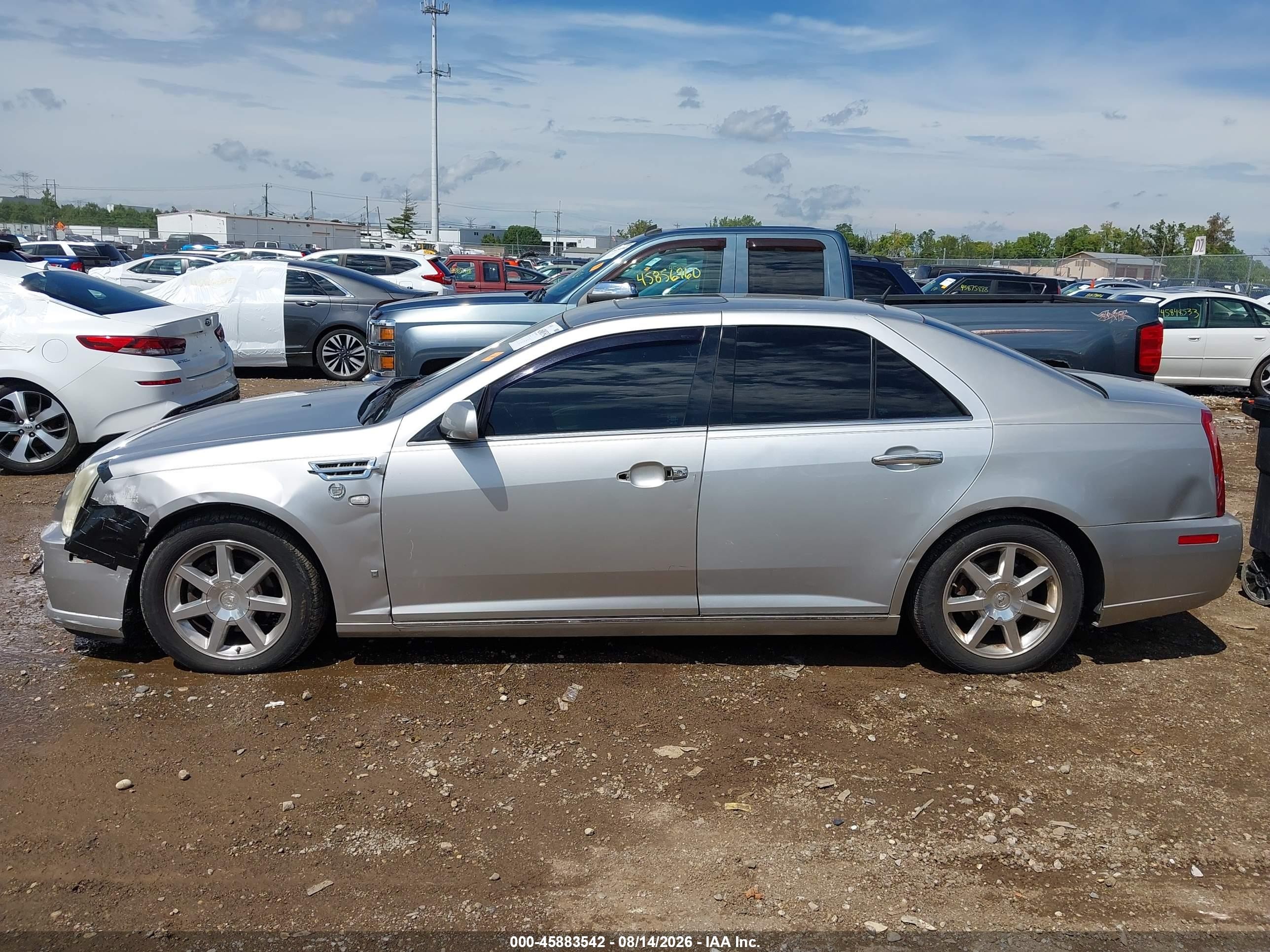 2008 Cadillac Sts Rwd W/1sa Silver vin: 1G6DW67V680105466