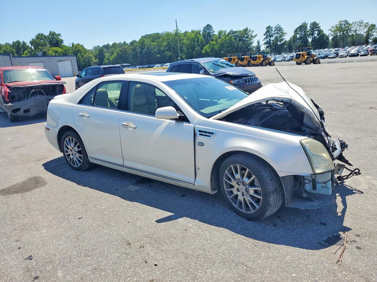 2008 Cadillac Sts White vin: 1G6DW67VX80105373