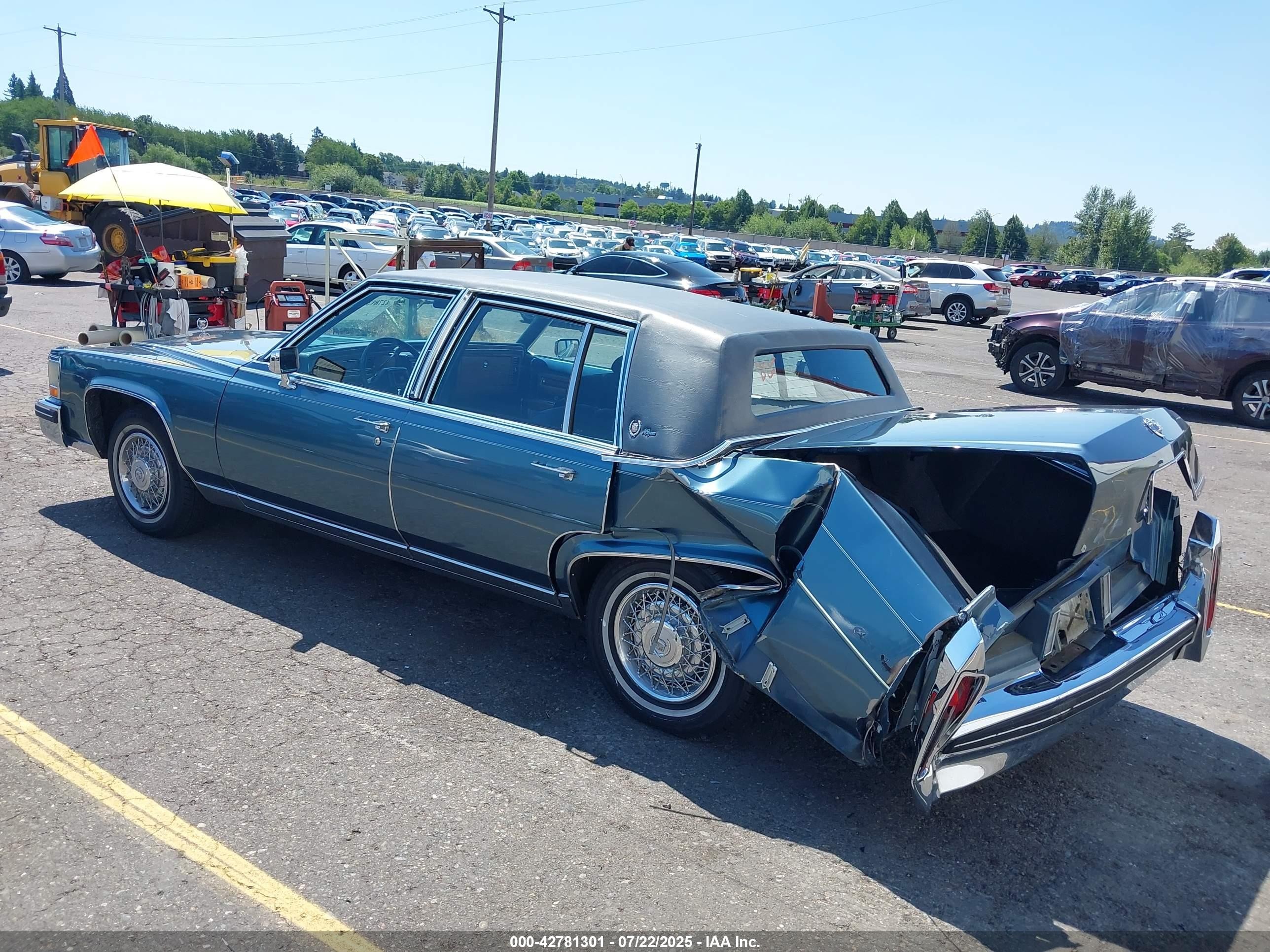 1985 Cadillac Fleetwood Brougham Light Blue vin: 1G6DW6985F9710496