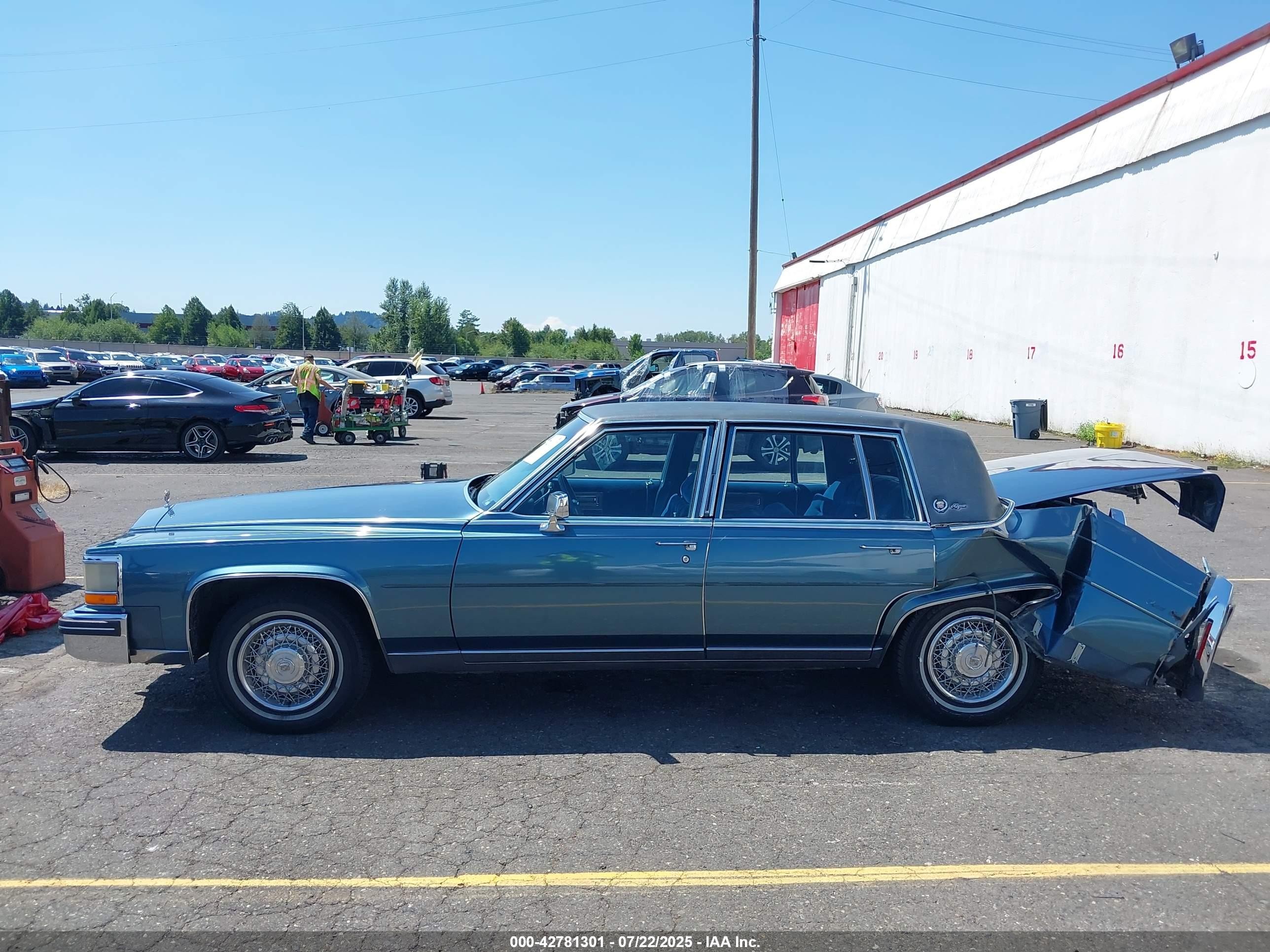 1985 Cadillac Fleetwood Brougham Light Blue vin: 1G6DW6985F9710496
