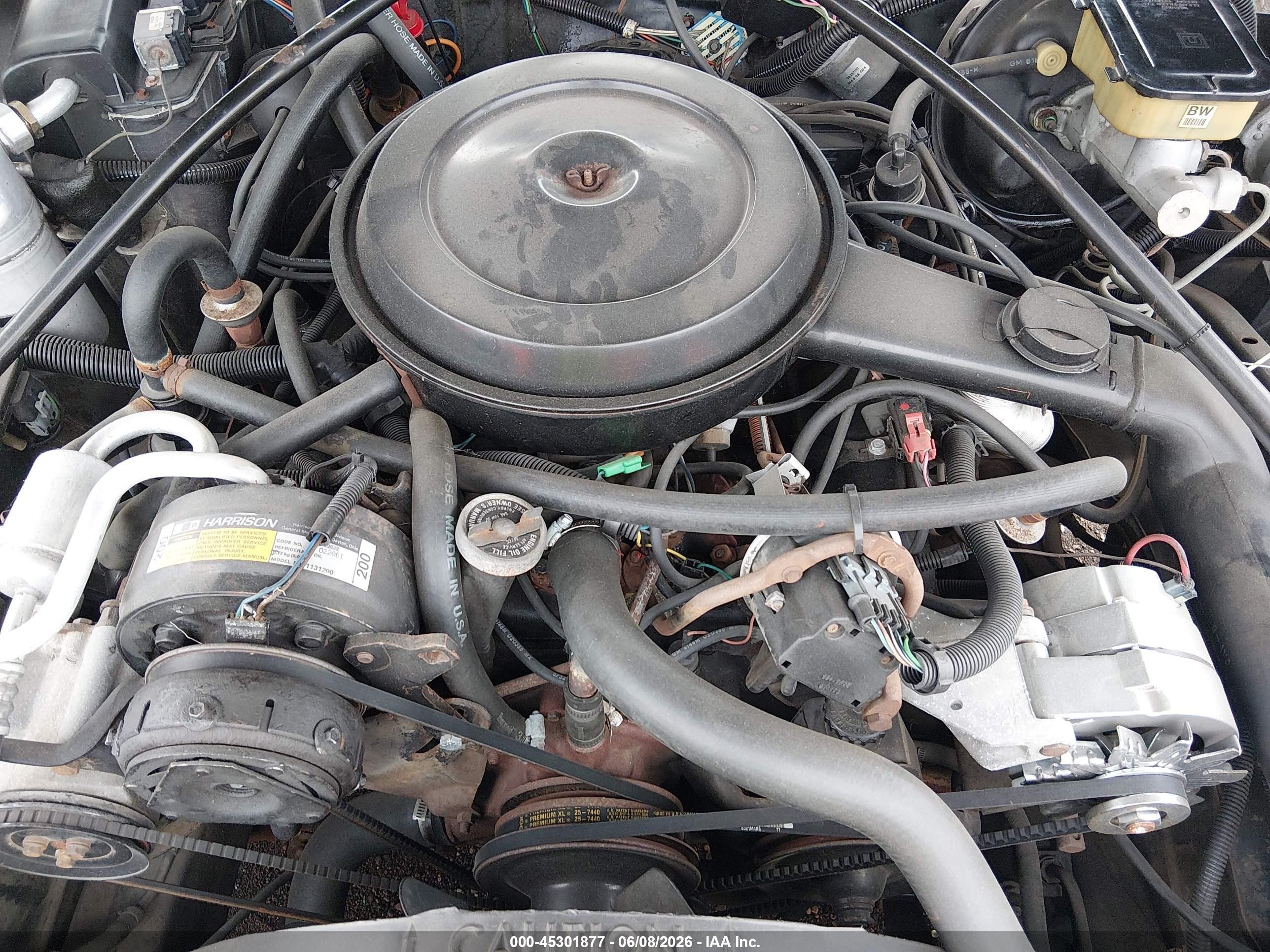 1986 Cadillac Fleetwood Brougham Black vin: 1G6DW69Y2G9718475