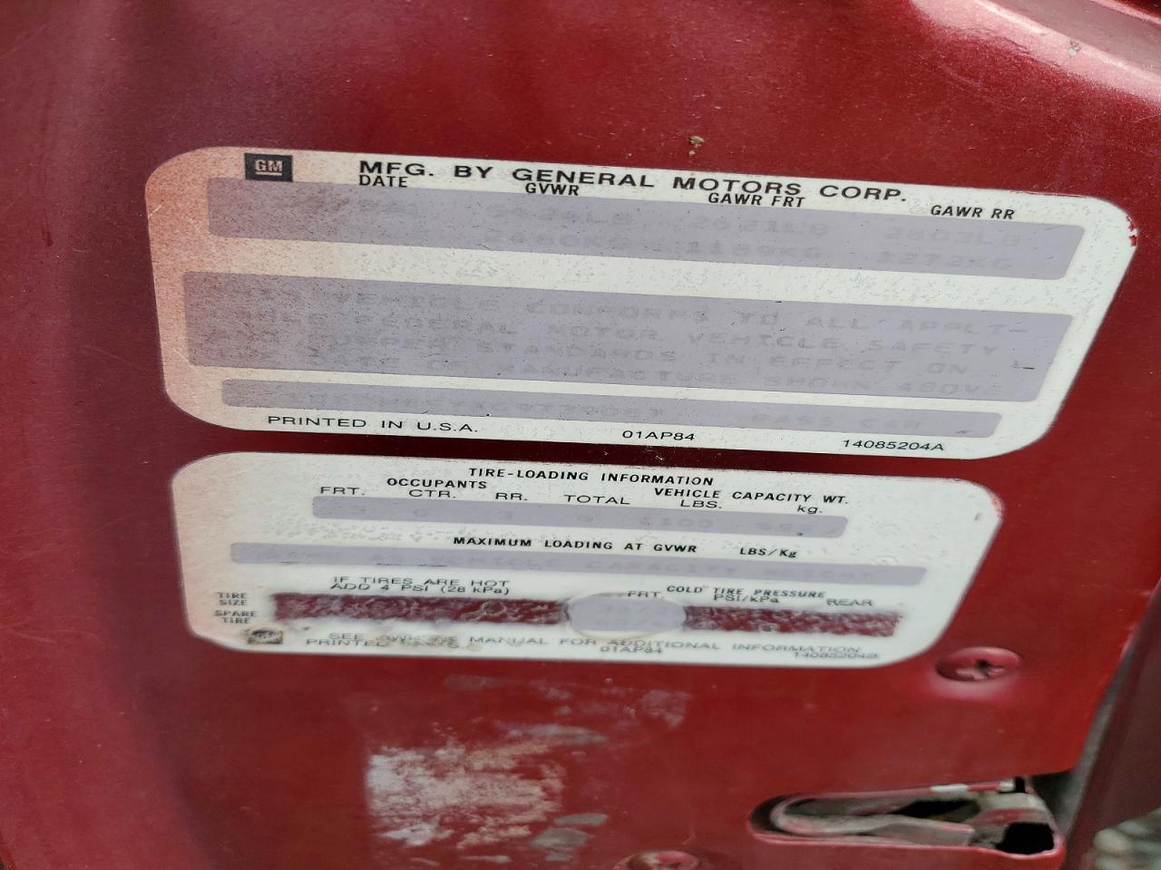 1986 Cadillac Fleetwood Brougham Maroon vin: 1G6DW69YXG9739087