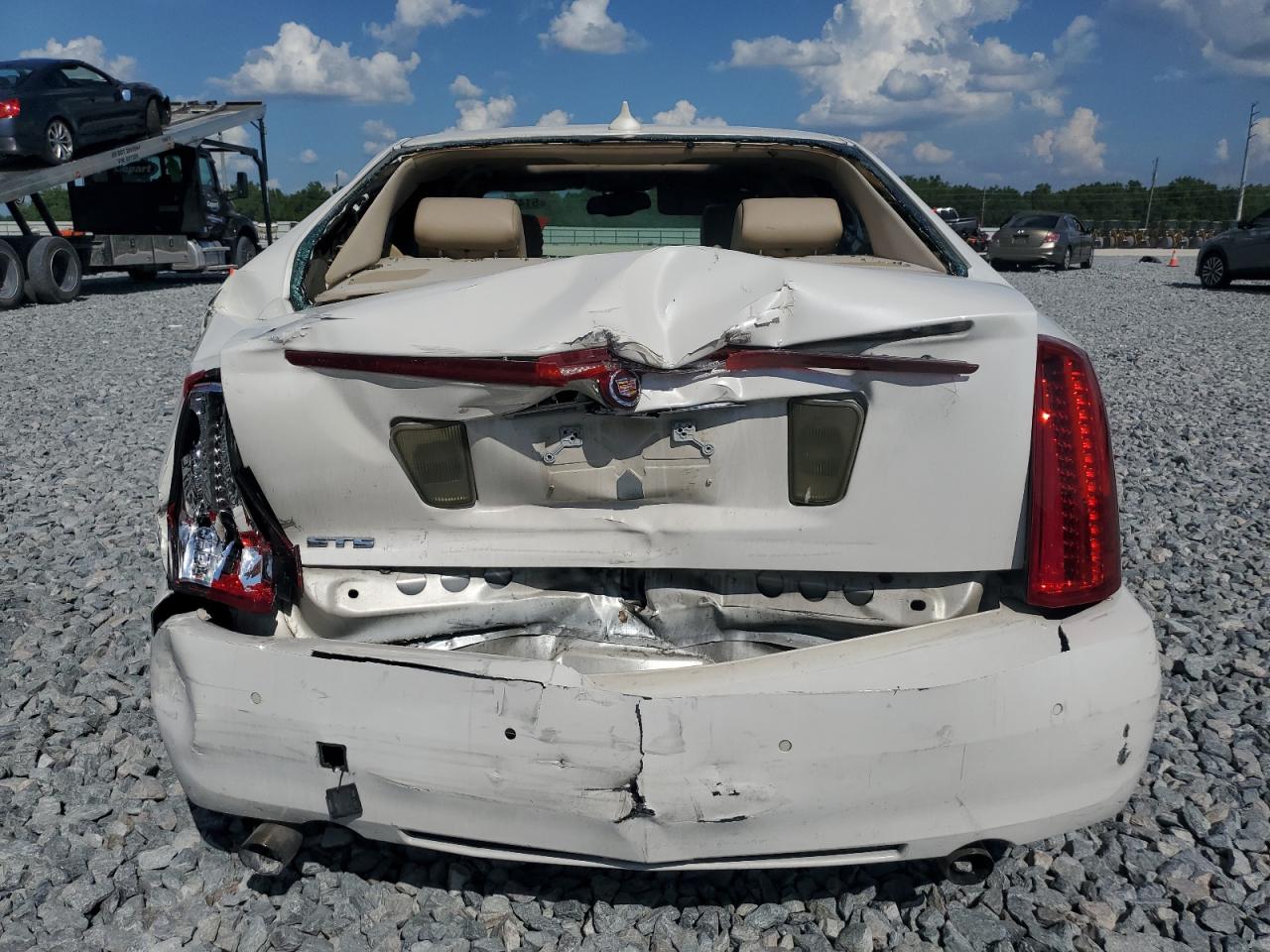 2011 Cadillac Sts Luxury White vin: 1G6DW6ED3B0125613