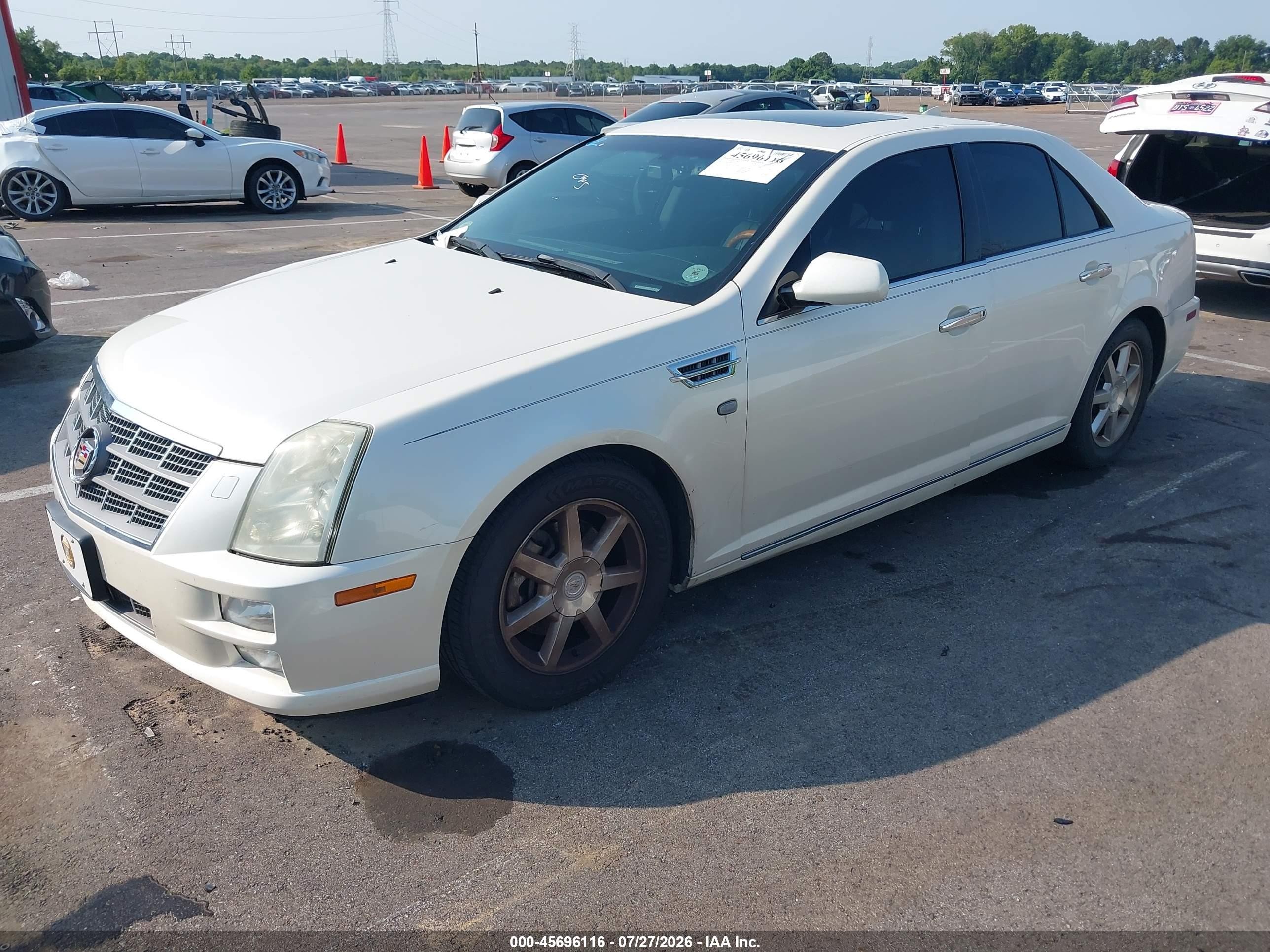 2011 Cadillac Sts Rwd W/1sb Cream vin: 1G6DW6ED8B0118754
