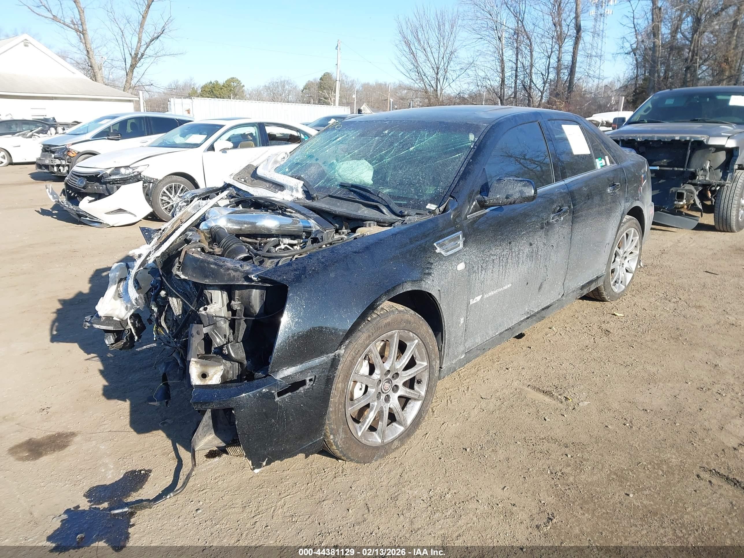 2008 Cadillac Sts-v   Black vin: 1G6DX67D080101885