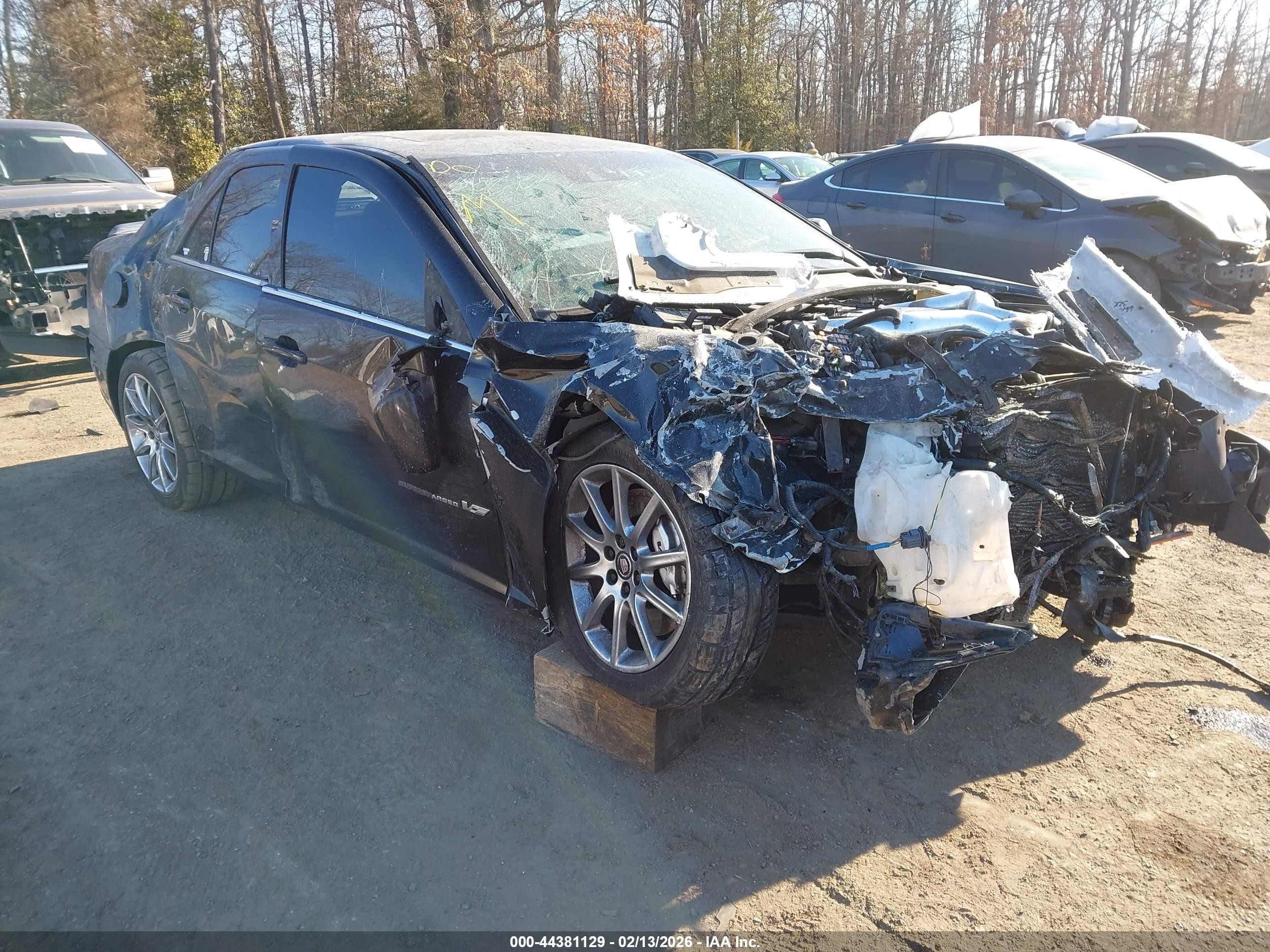 2008 Cadillac Sts-v   Black vin: 1G6DX67D080101885