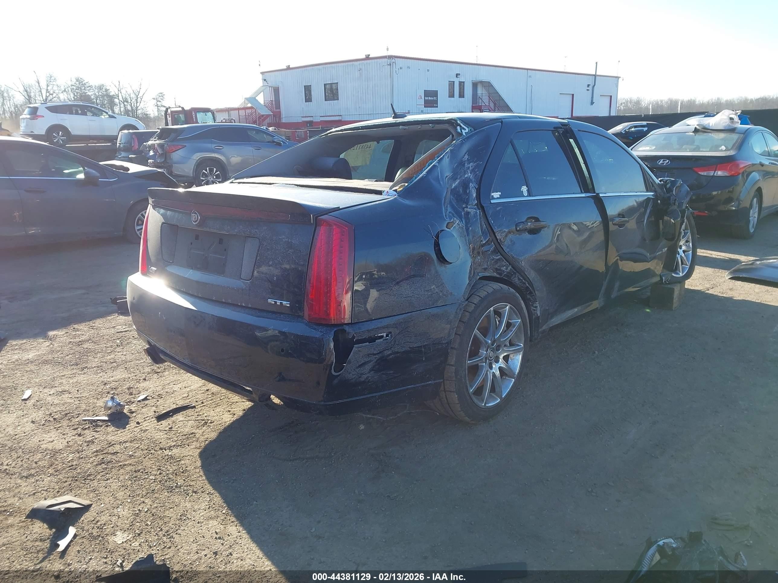 2008 Cadillac Sts-v   Black vin: 1G6DX67D080101885