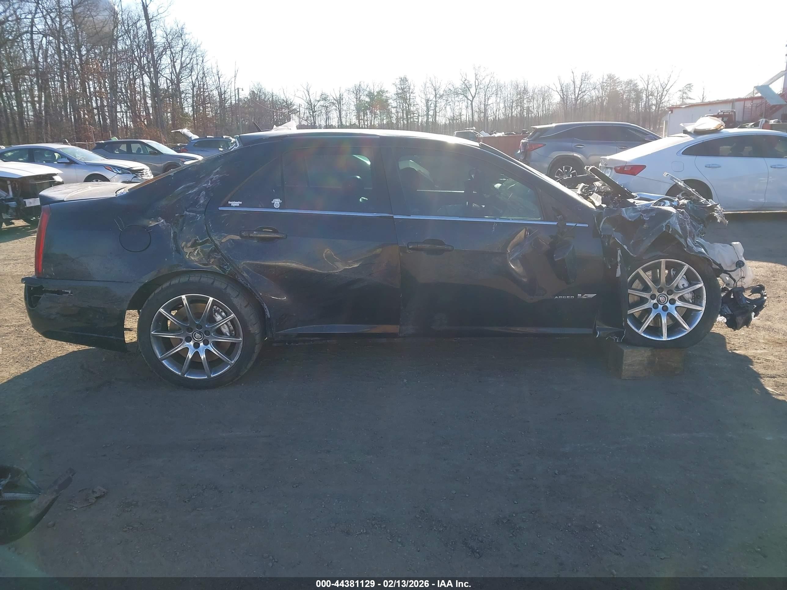 2008 Cadillac Sts-v   Black vin: 1G6DX67D080101885