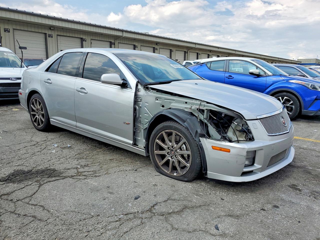 2009 Cadillac Sts-v Silver vin: 1G6DX67D790123240