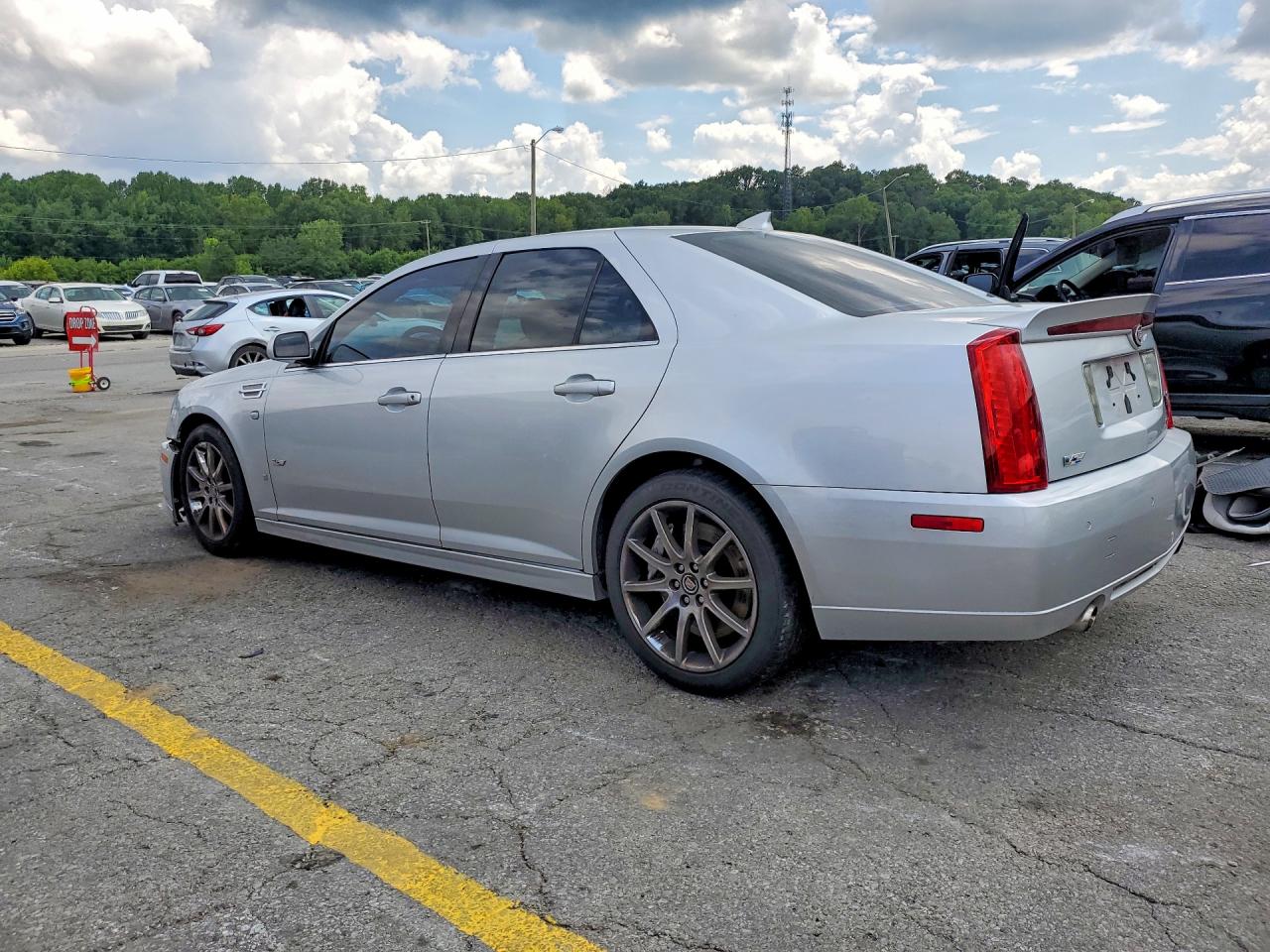 2009 Cadillac Sts-v Silver vin: 1G6DX67D790123240