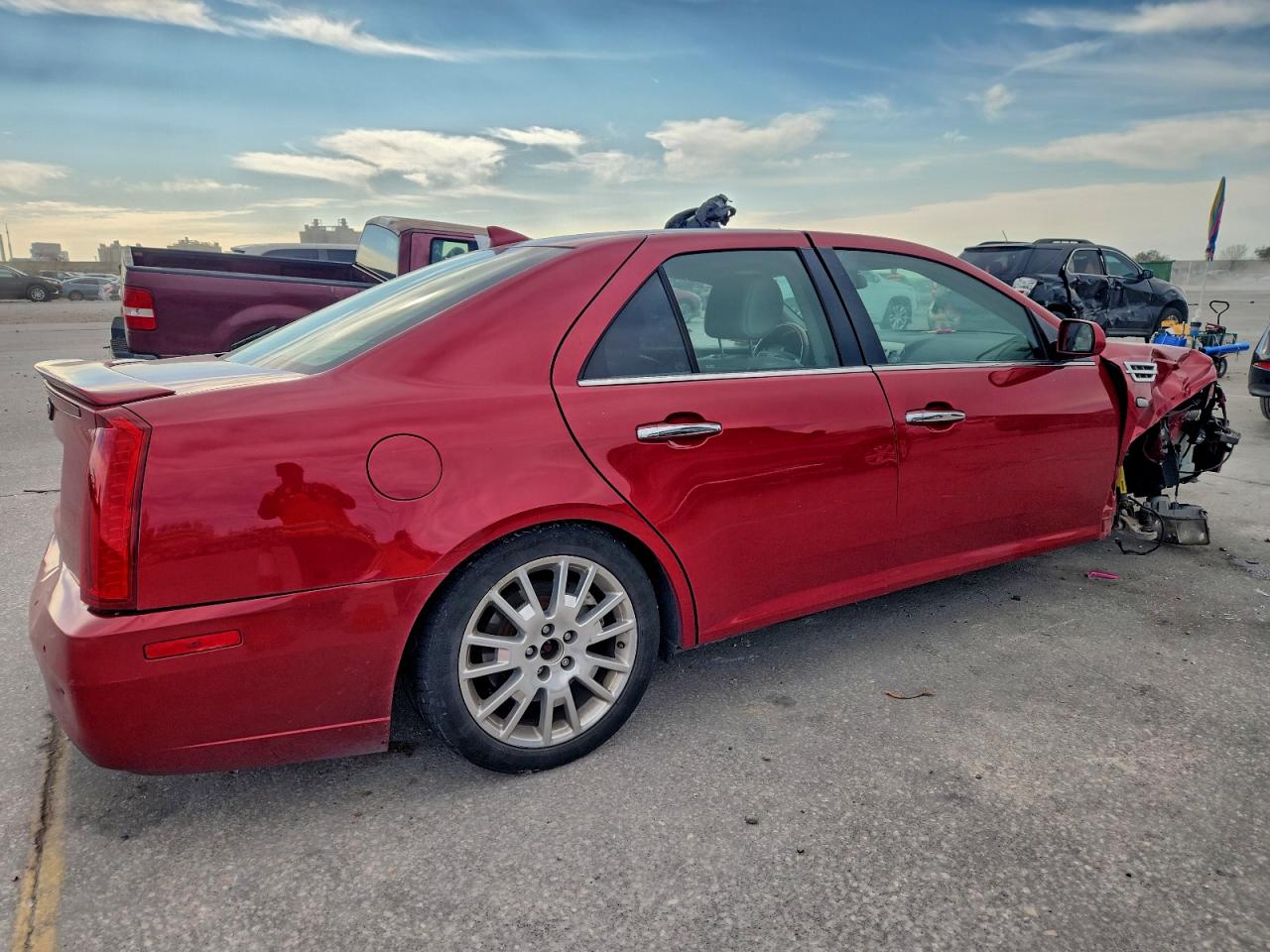 2011 Cadillac Sts Luxury Performance Burgundy vin: 1G6DX6EDXB0159593