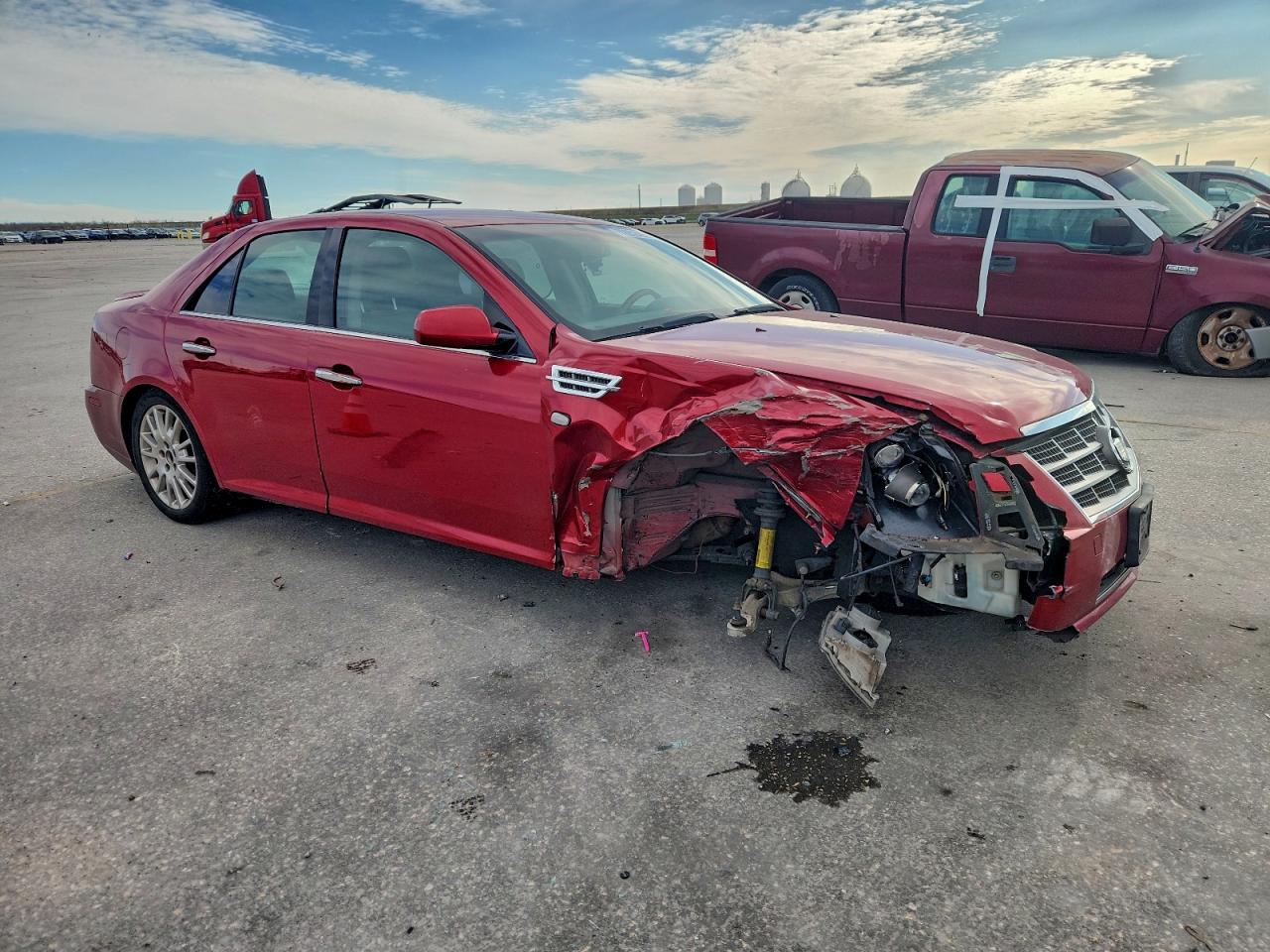 2011 Cadillac Sts Luxury Performance Burgundy vin: 1G6DX6EDXB0159593