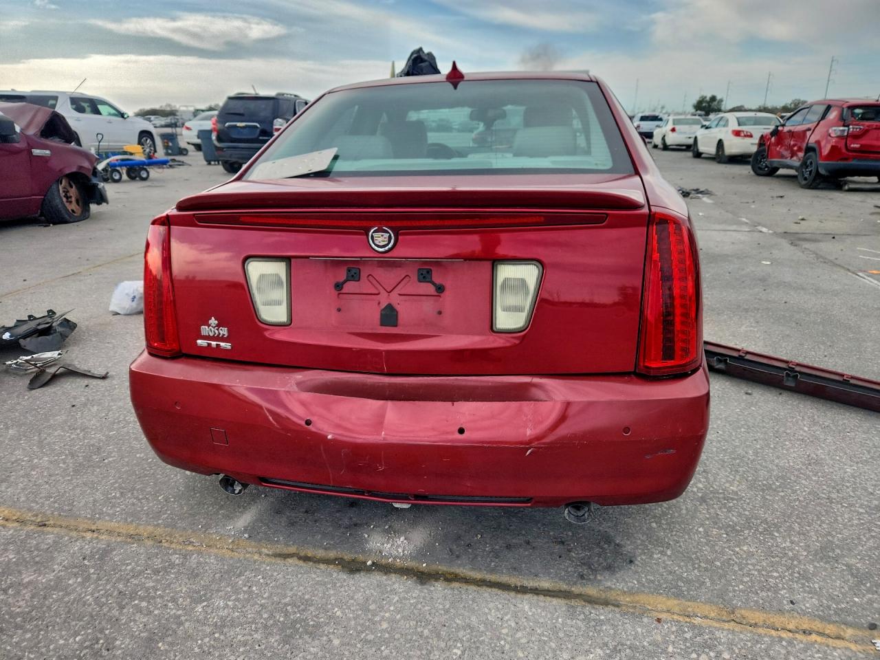 2011 Cadillac Sts Luxury Performance Burgundy vin: 1G6DX6EDXB0159593