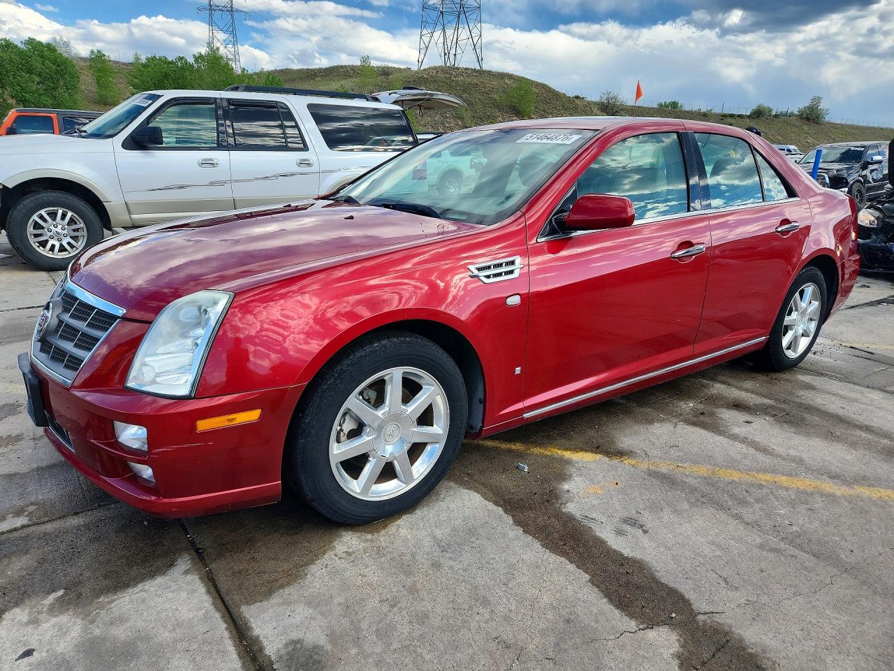 2008 Cadillac Sts Red vin: 1G6DZ67A080163948