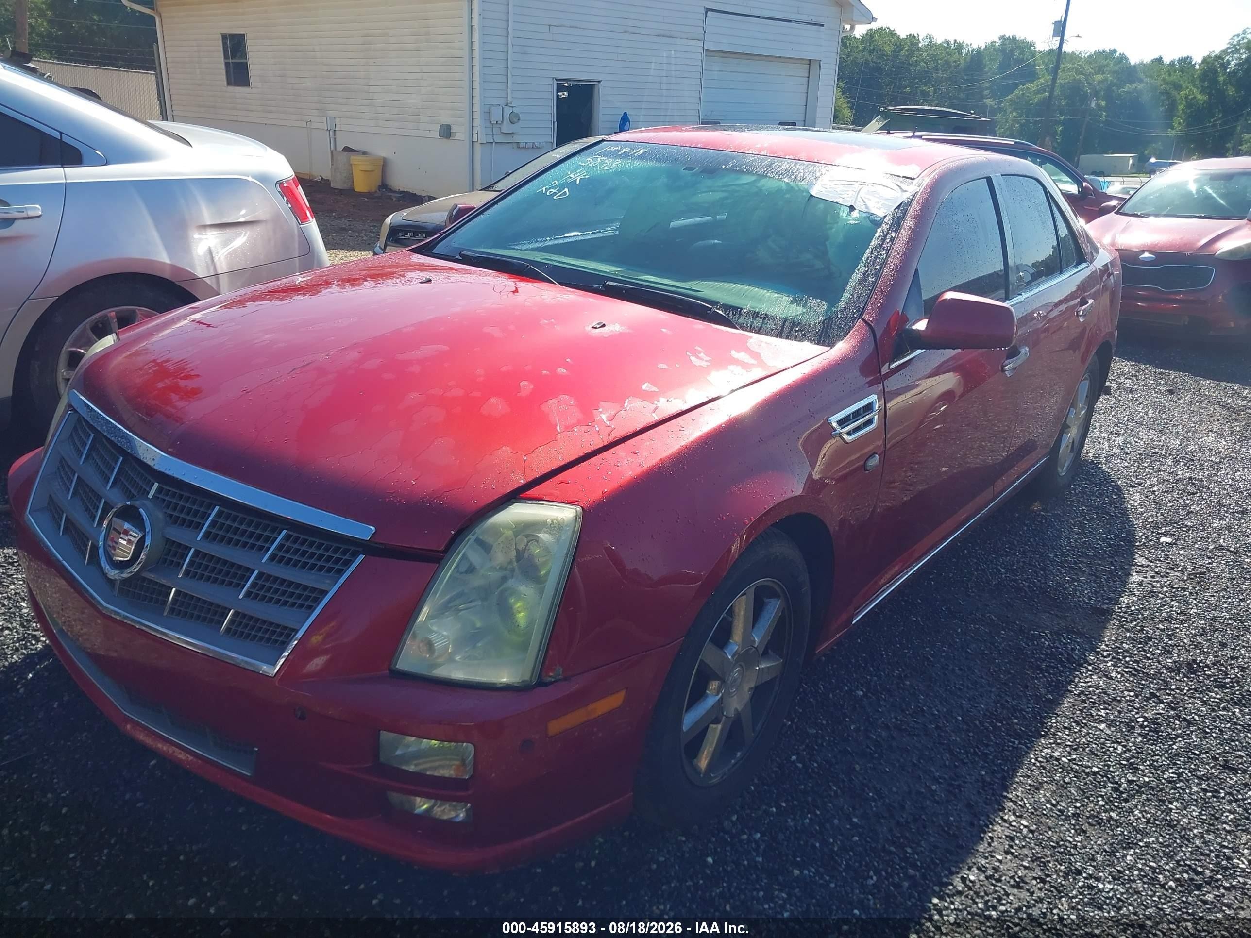 2008 Cadillac Sts Rwd W/1se Red vin: 1G6DZ67A280207688