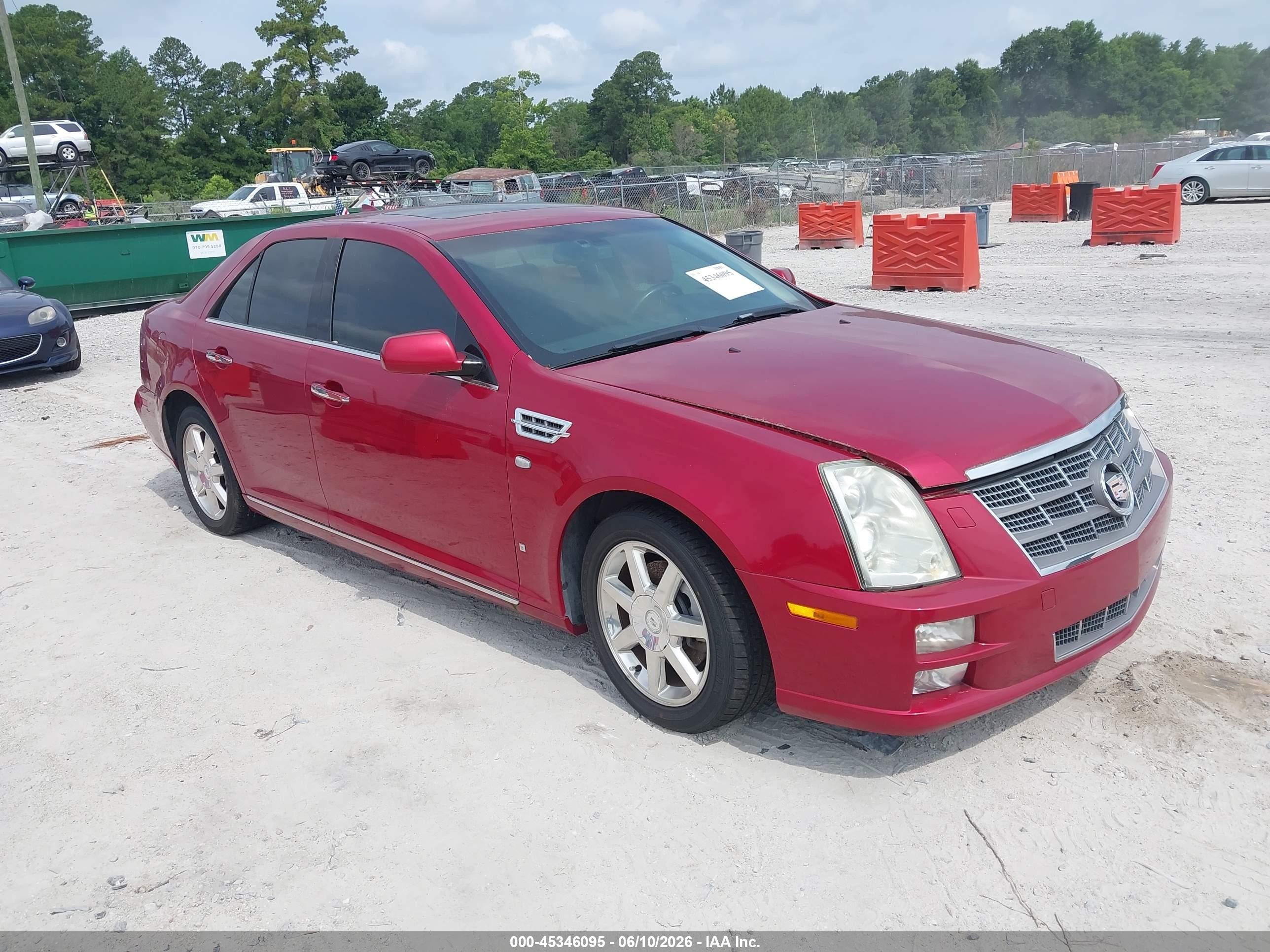 2009 Cadillac Sts Rwd W/1se Burgundy vin: 1G6DZ67A290173057