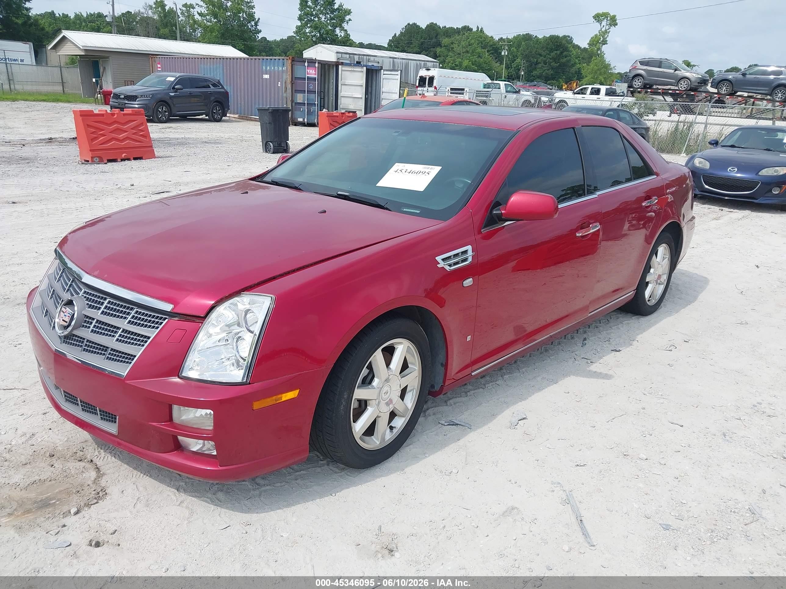 2009 Cadillac Sts Rwd W/1se Burgundy vin: 1G6DZ67A290173057